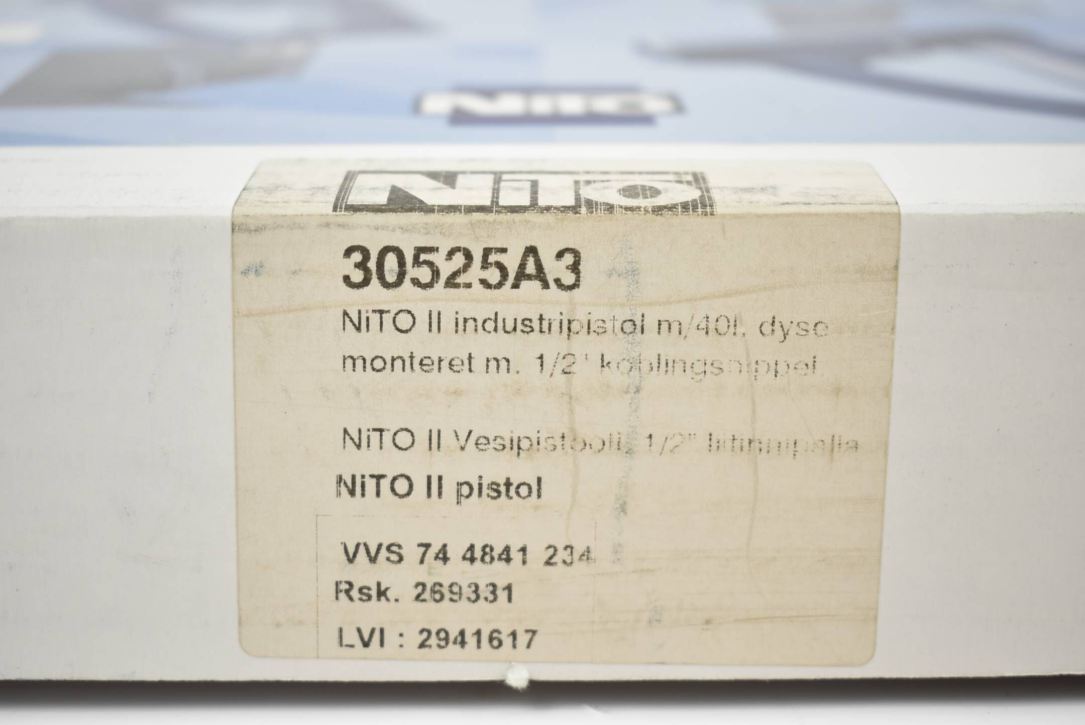 Nito II Industrie-Wasserpistole 1/2" Schnellanschlussstecker 30525A3