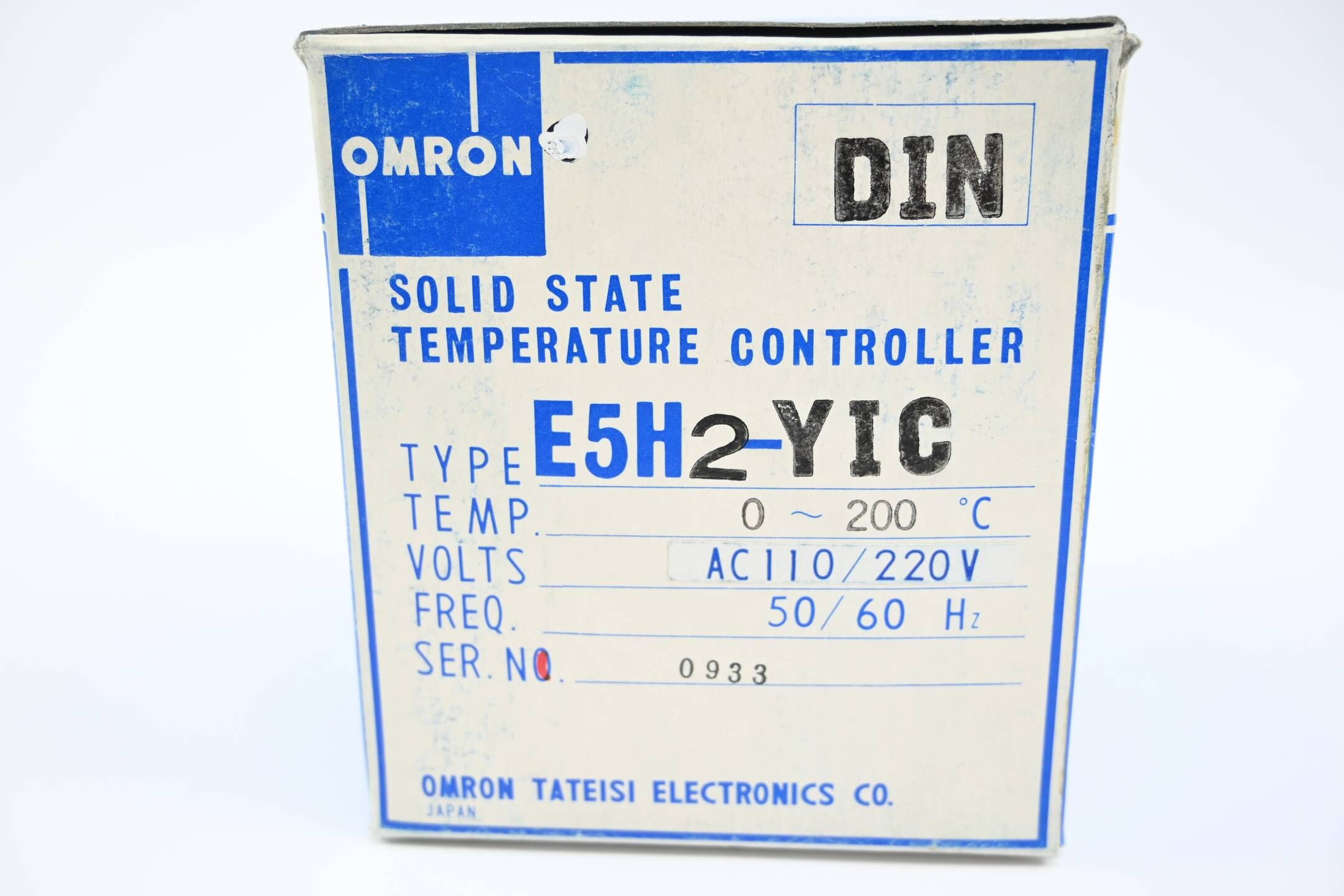 Omron Temperatur Controller 0-200°C 110/220 VAC ( E5H2-YIC-DIN )
