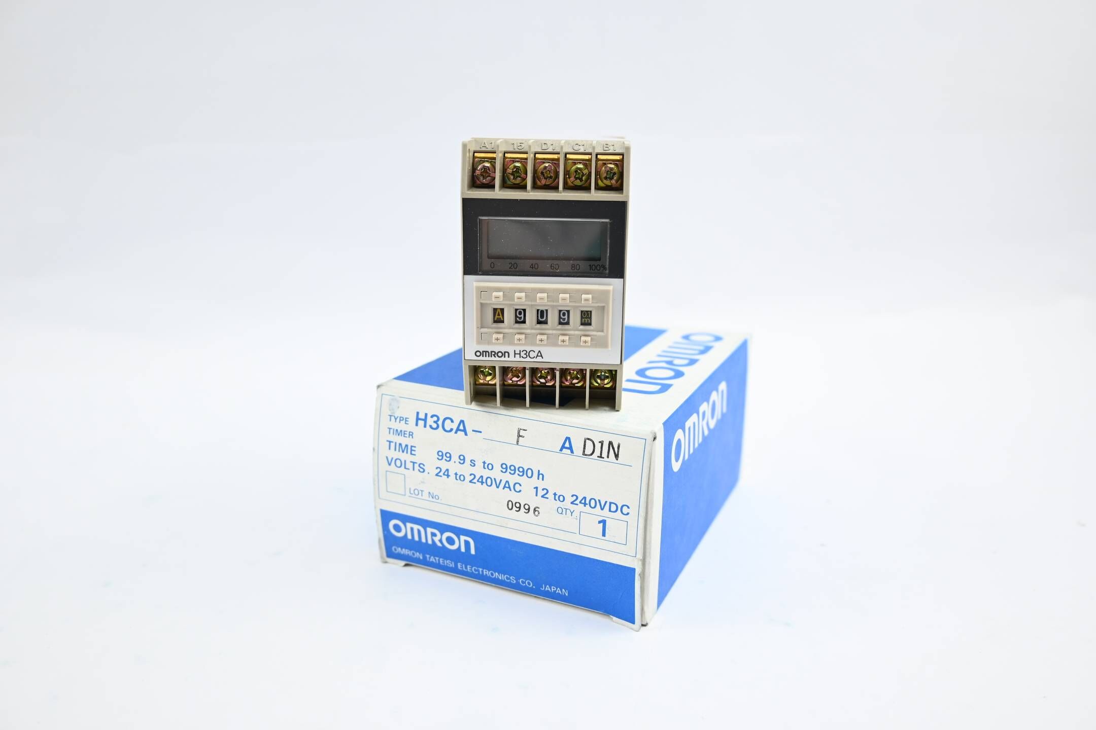 Omron Timer 99.9s-9990h 24-240 VAC 12-240 VDC ( H3CA-FA )
