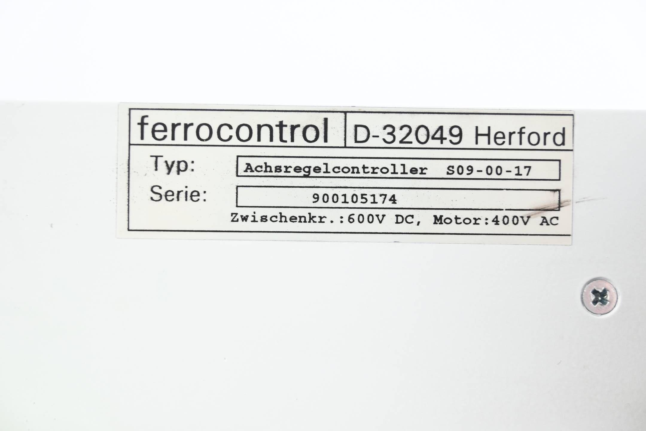 Ferrocontrol Achsregelcontroller S09-00-17