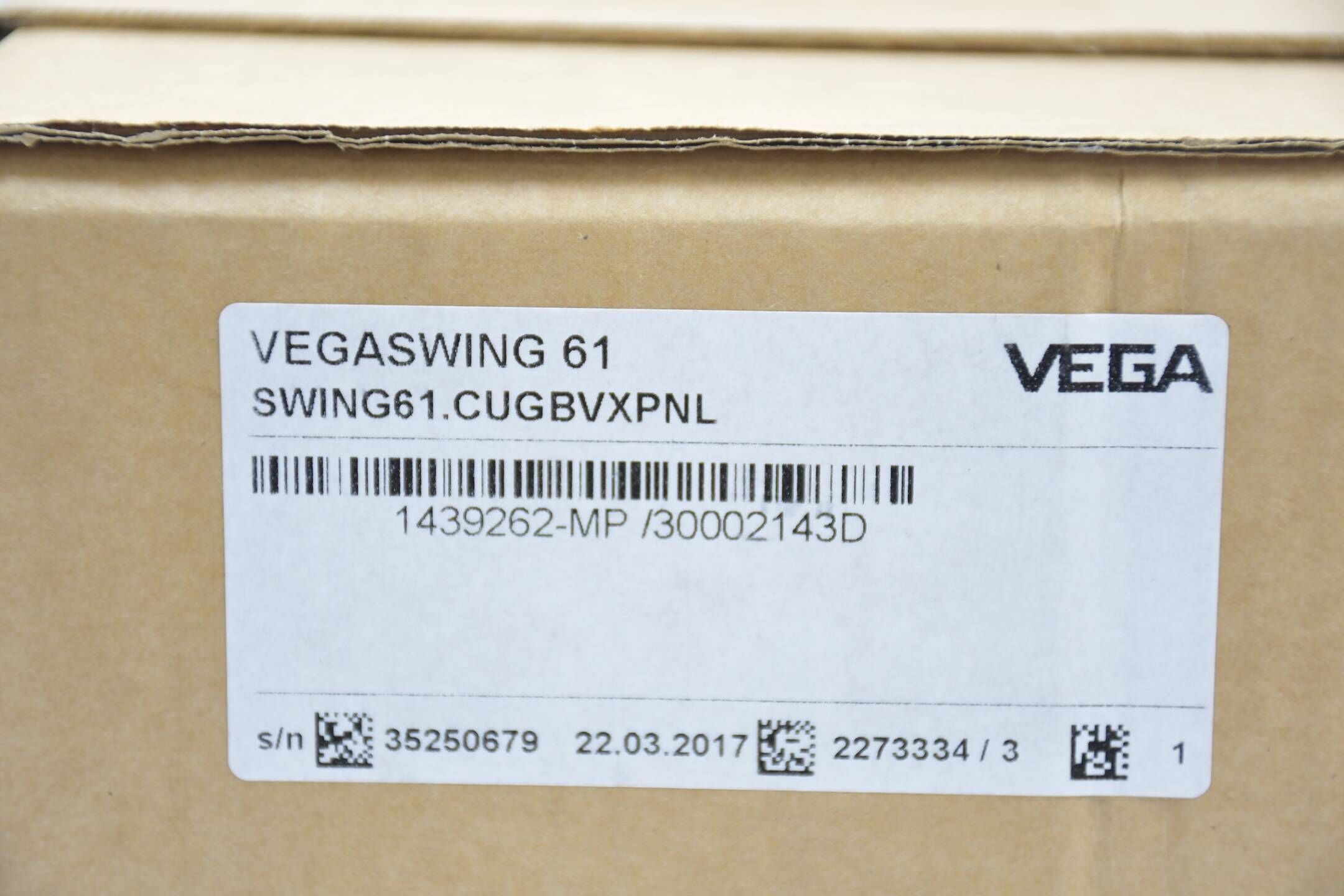 Vega Vibrationsgrenzschalter Vegaswing 61 SWING61.CUGBVXPNL