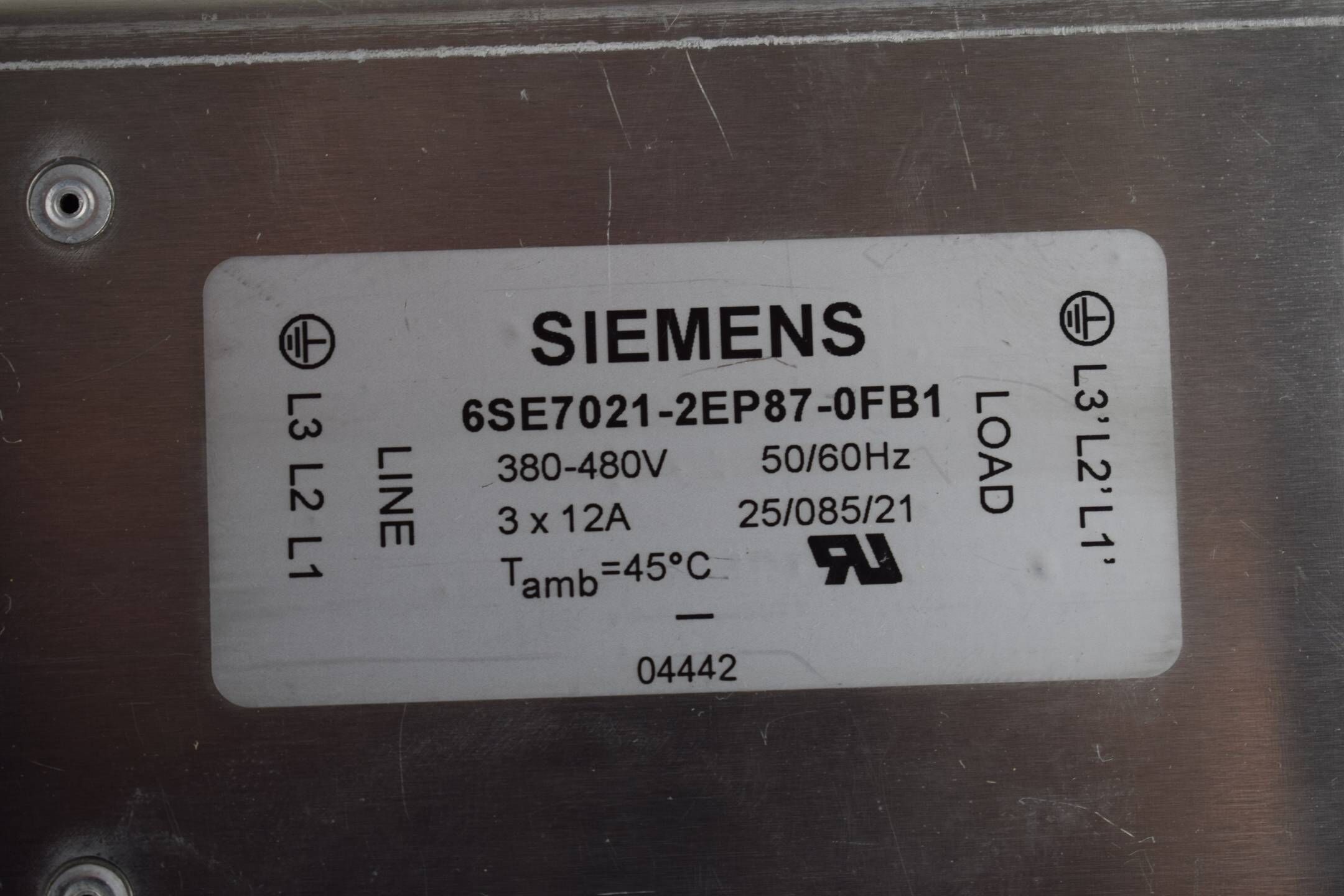 Siemens Simovert MD Funkenstörfilter 6SE7021-2EP87-0FB1 ( 6SE7 021-2EP87-0FB1 )