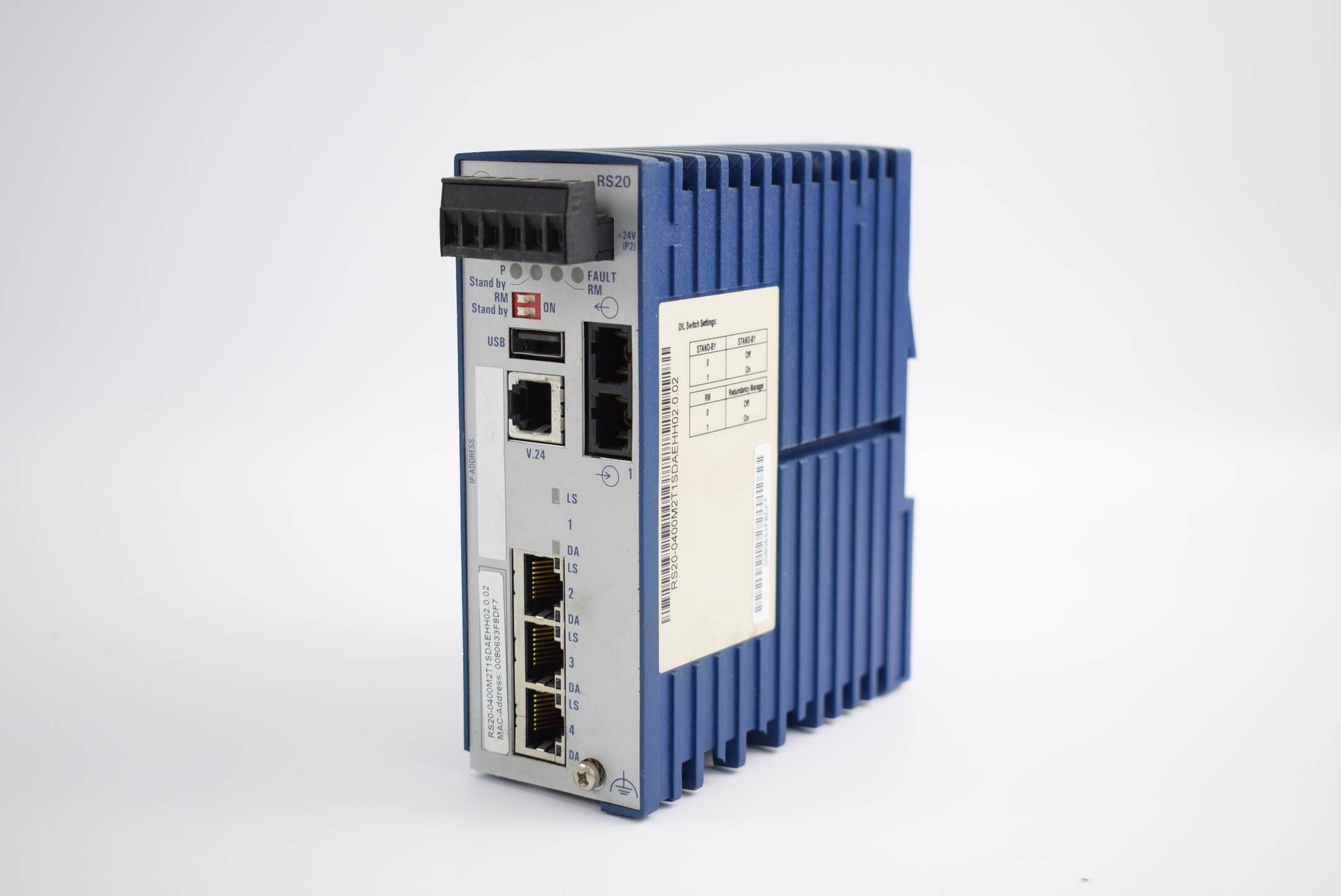 Hirschmann RS20 Rail Switch RS20-0400M2T1SDAEHH02.0.02