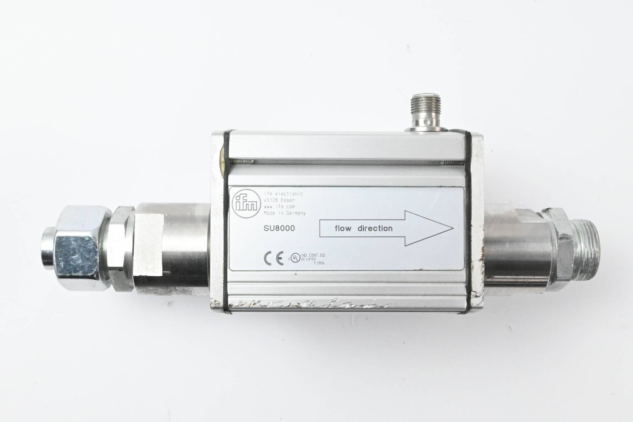 Ifm Ultraschall-Durchflusssensor SU8000 SUR11HGBFRKG/W/US-100-IPF