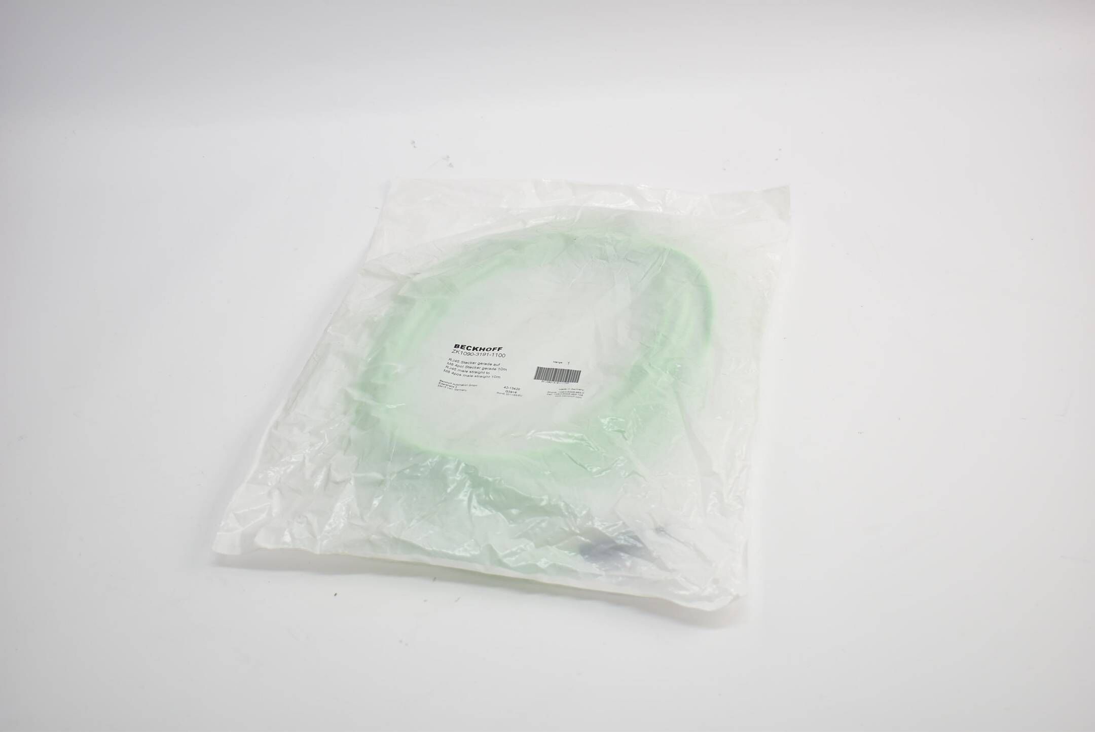Beckhoff RJ45 EtherCAT-Leitung PRU AWG 22 10 m ZK1090-3191-1100