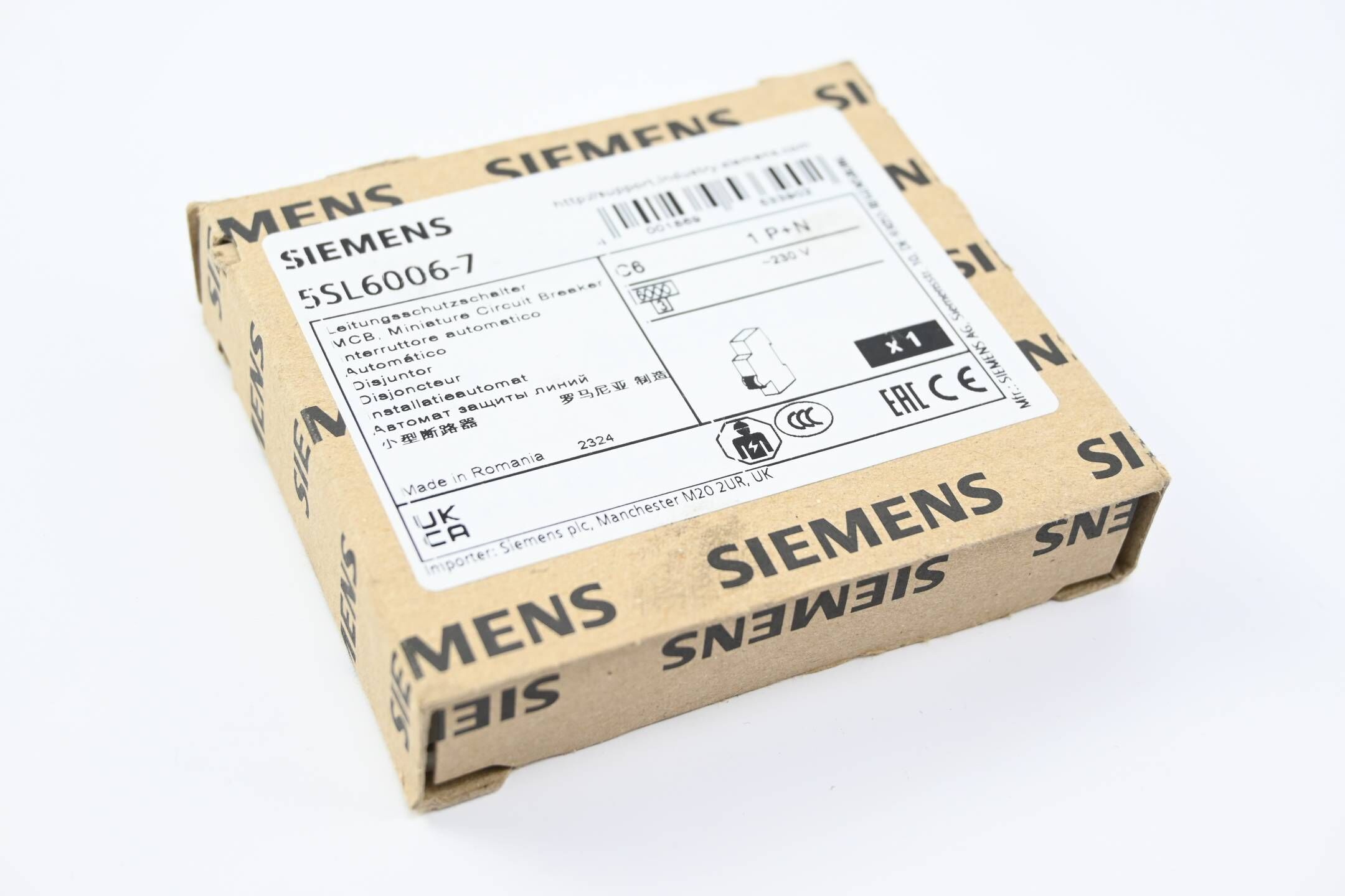 Siemens Leitungsschutzschalter 5SL6006-7 ( 5SL6 006-7 ) 230V 6kA