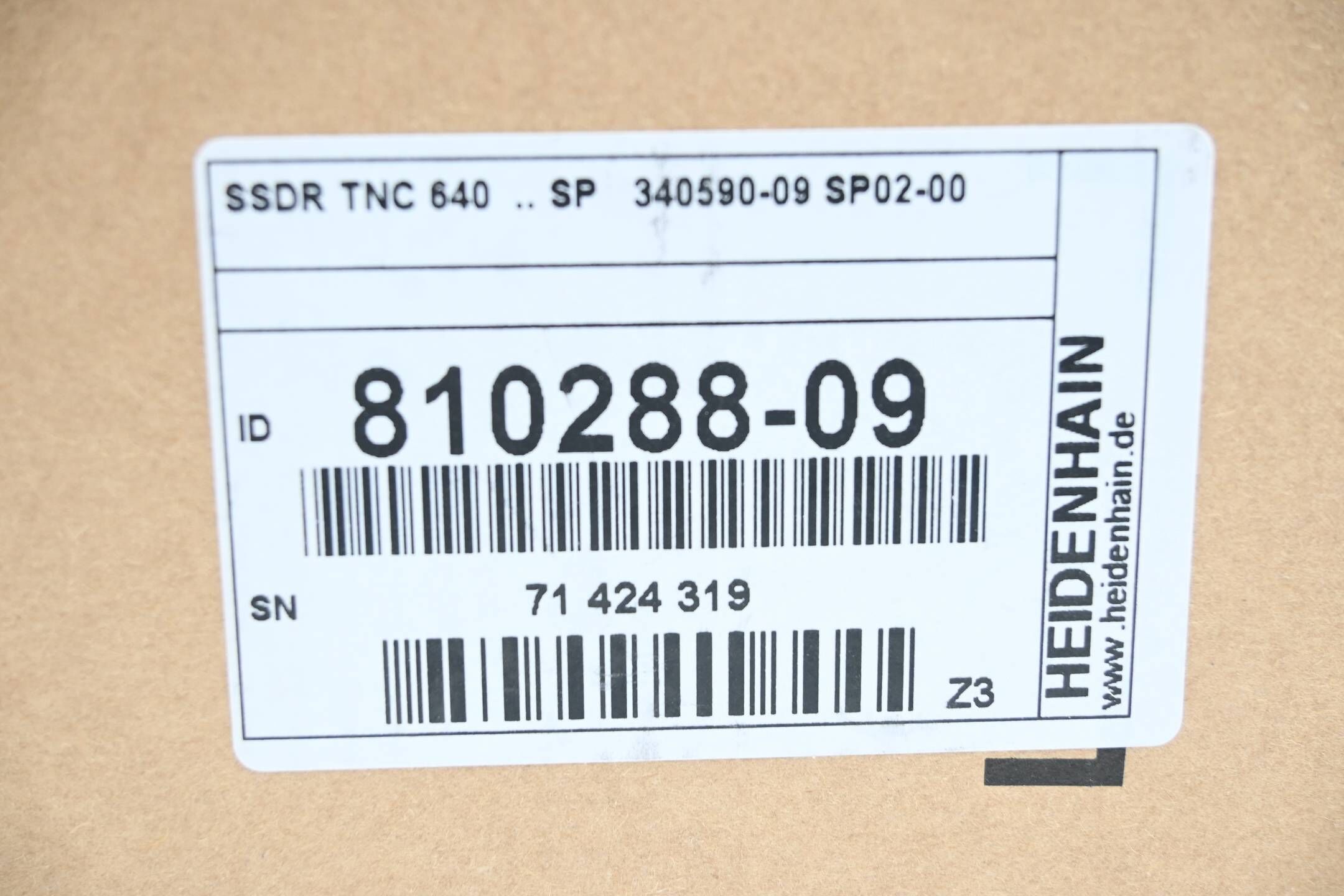 Heidenhain Speichermedium SSDR 810288-09 ( 810 288-09 ) Ver. Z3