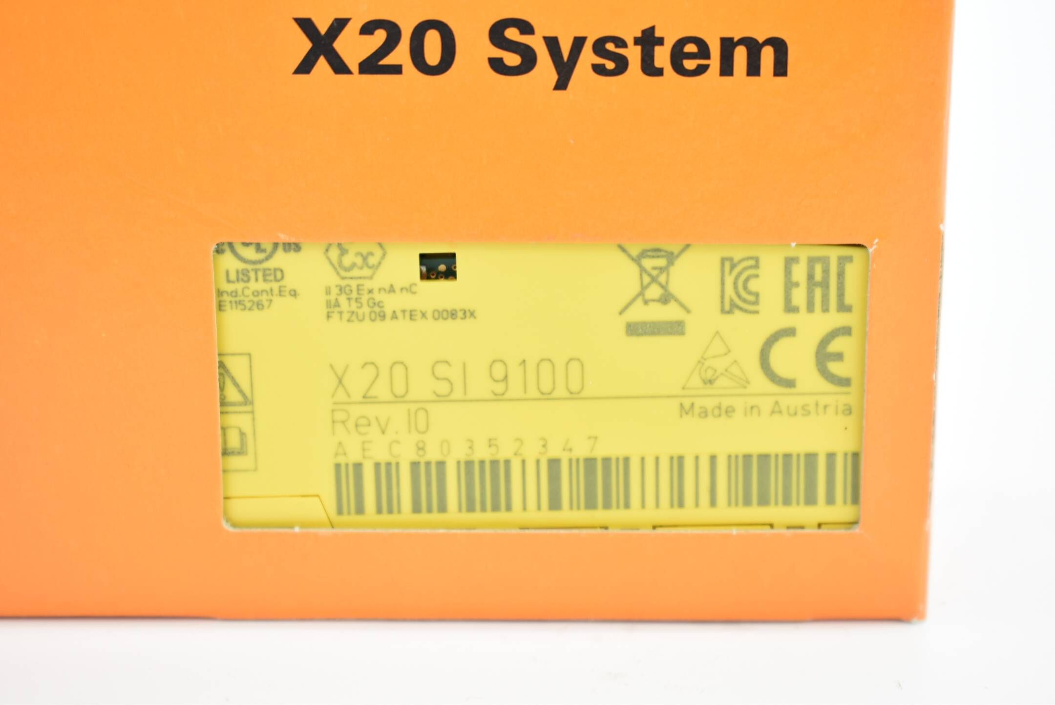 B&R Sicheres Digitales Eingangsmodul X20SI9100 ( X20 SI 9100 ) Rev I0