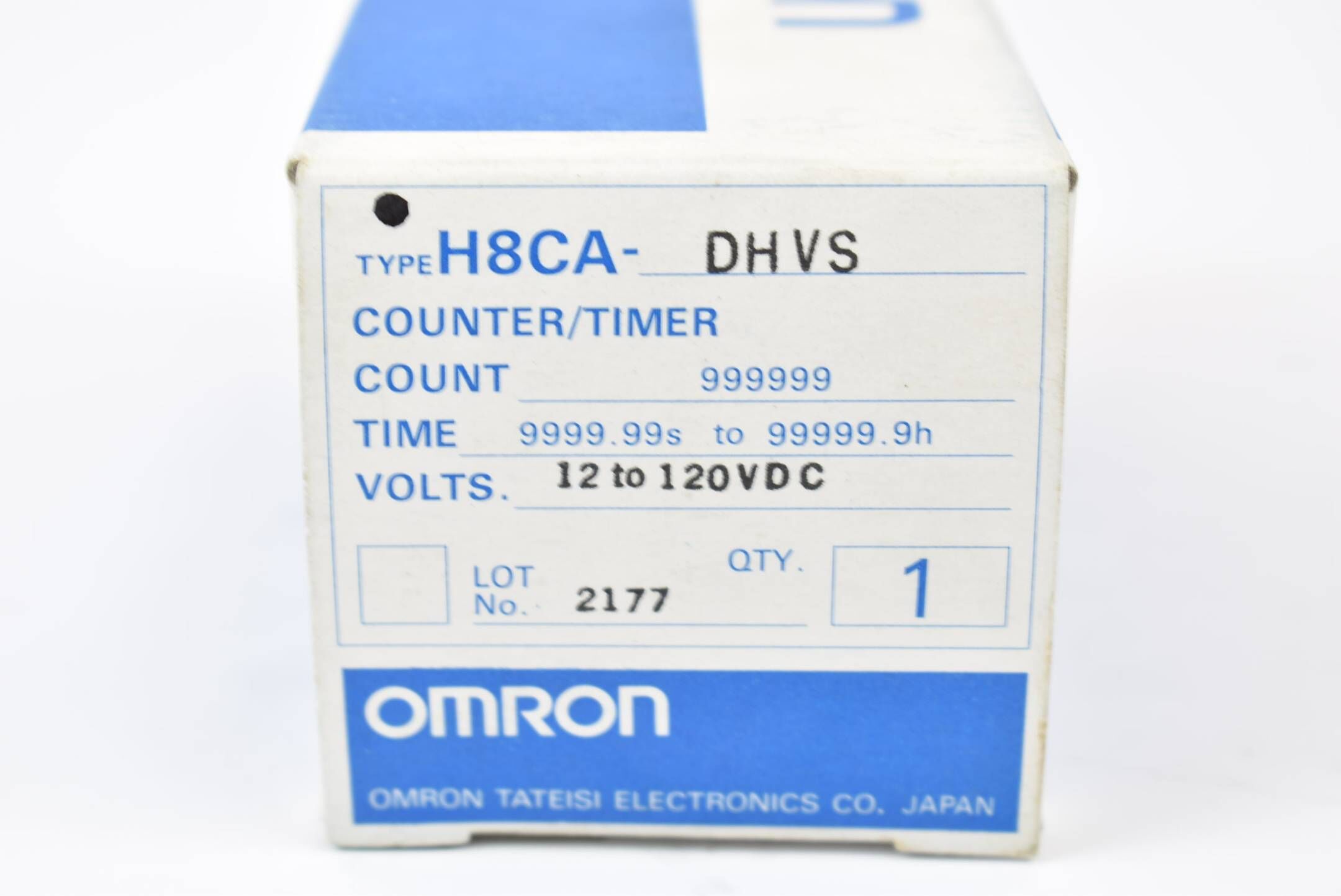 Omron Counter/Timer H8CA-DHVS Count 999999 Time 9999.99s to 99999.9h 12to120VDC