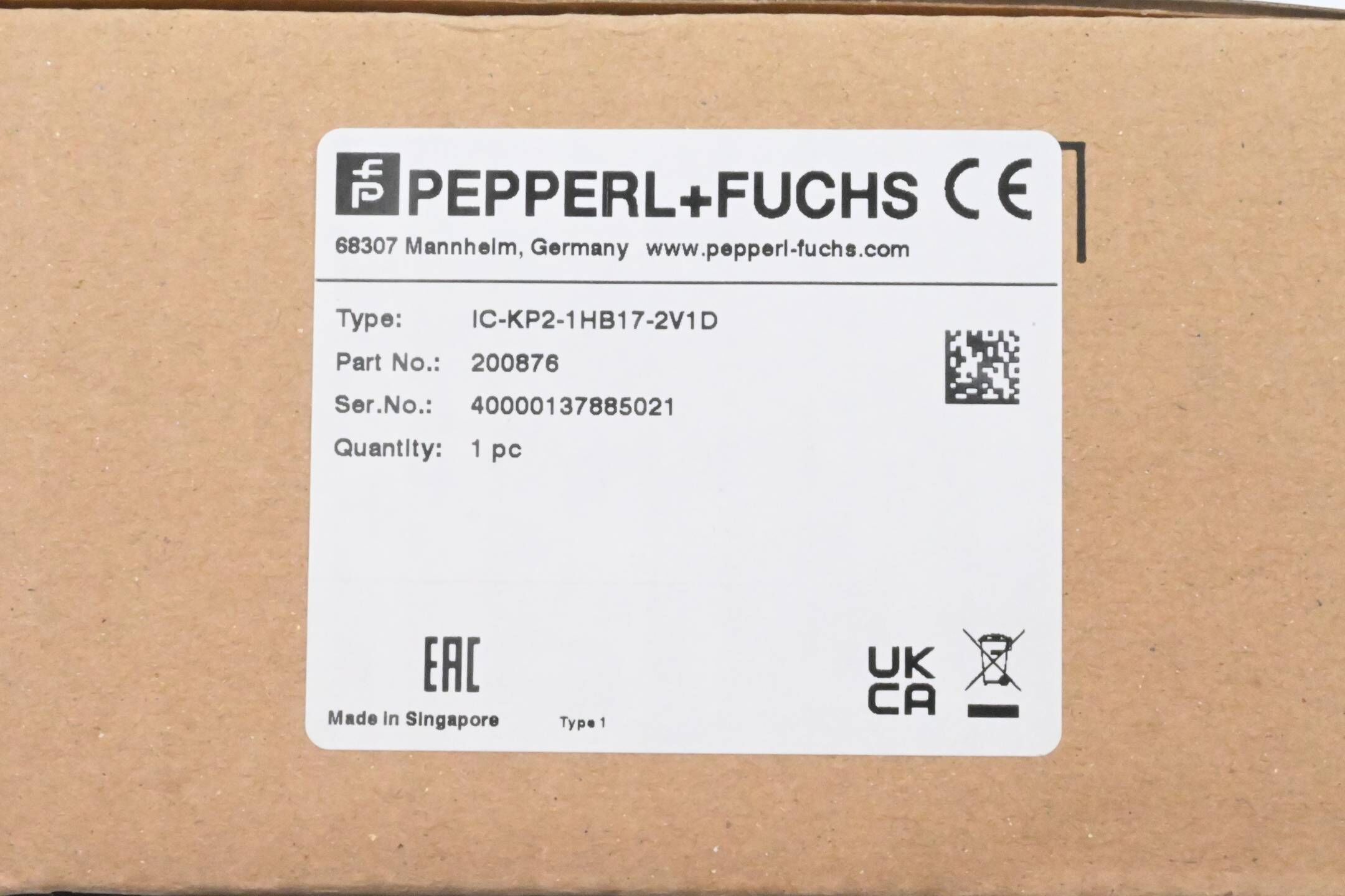 Pepperl + Fuchs RFID-Auswerteeinheit IC-KP2-1HB17-2V1D ( 200876 )
