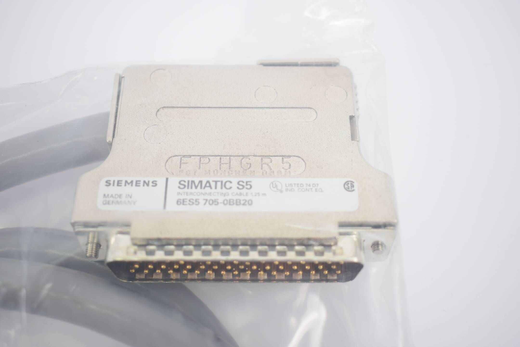 Siemens simatic S5 Verbindungskabel 1,25m 6ES5705-0BB20 ( 6ES5 705-0BB20 )