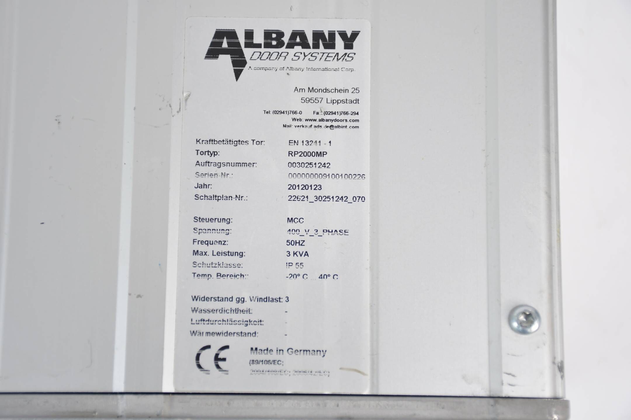 Albany Door Systems Torsteuerung RP2000MP ( 0030251242 )