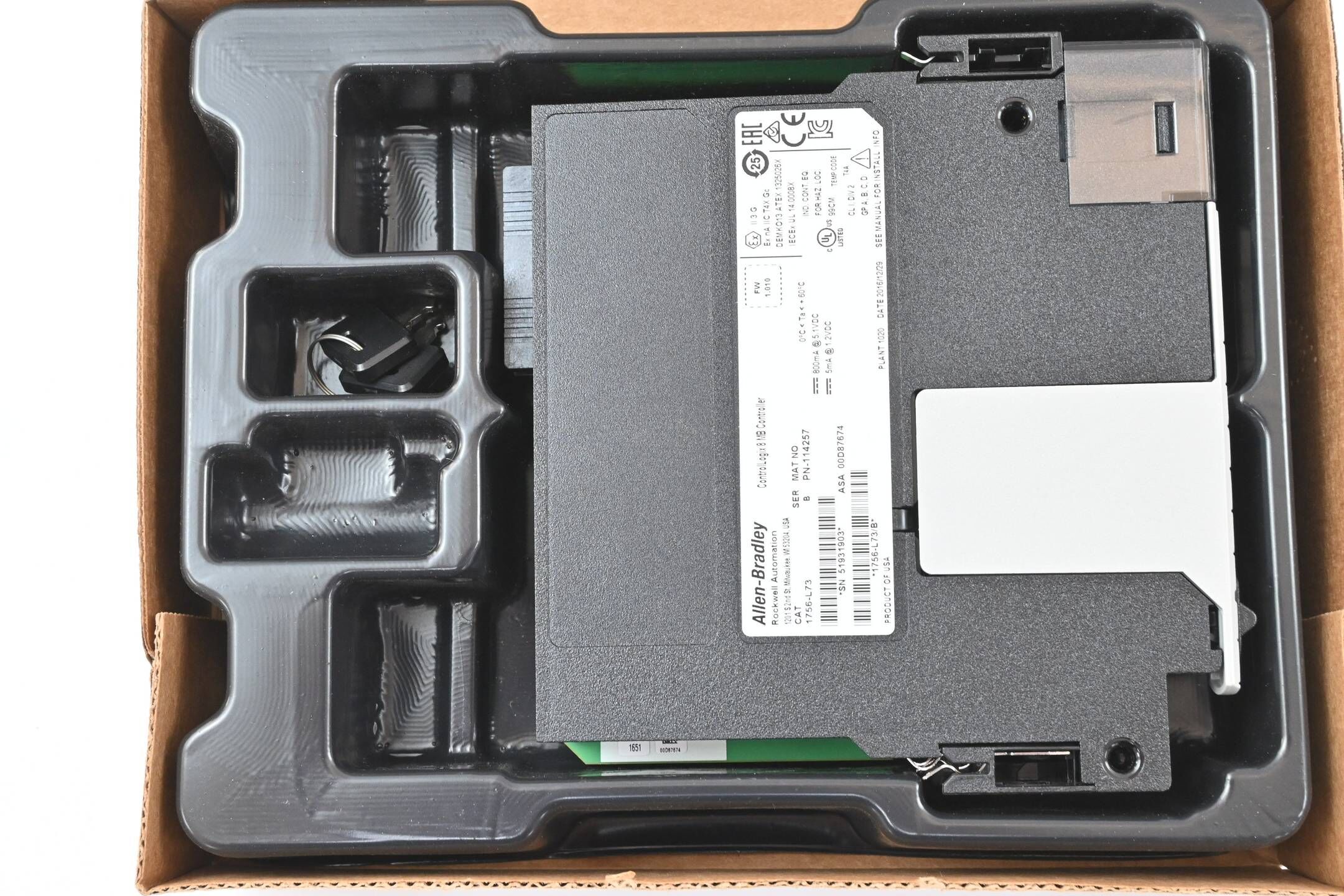 Allen-Bradley ControlLogix 8MB Controller 1756-L73 ( Ser. B / FW: 1.010 )