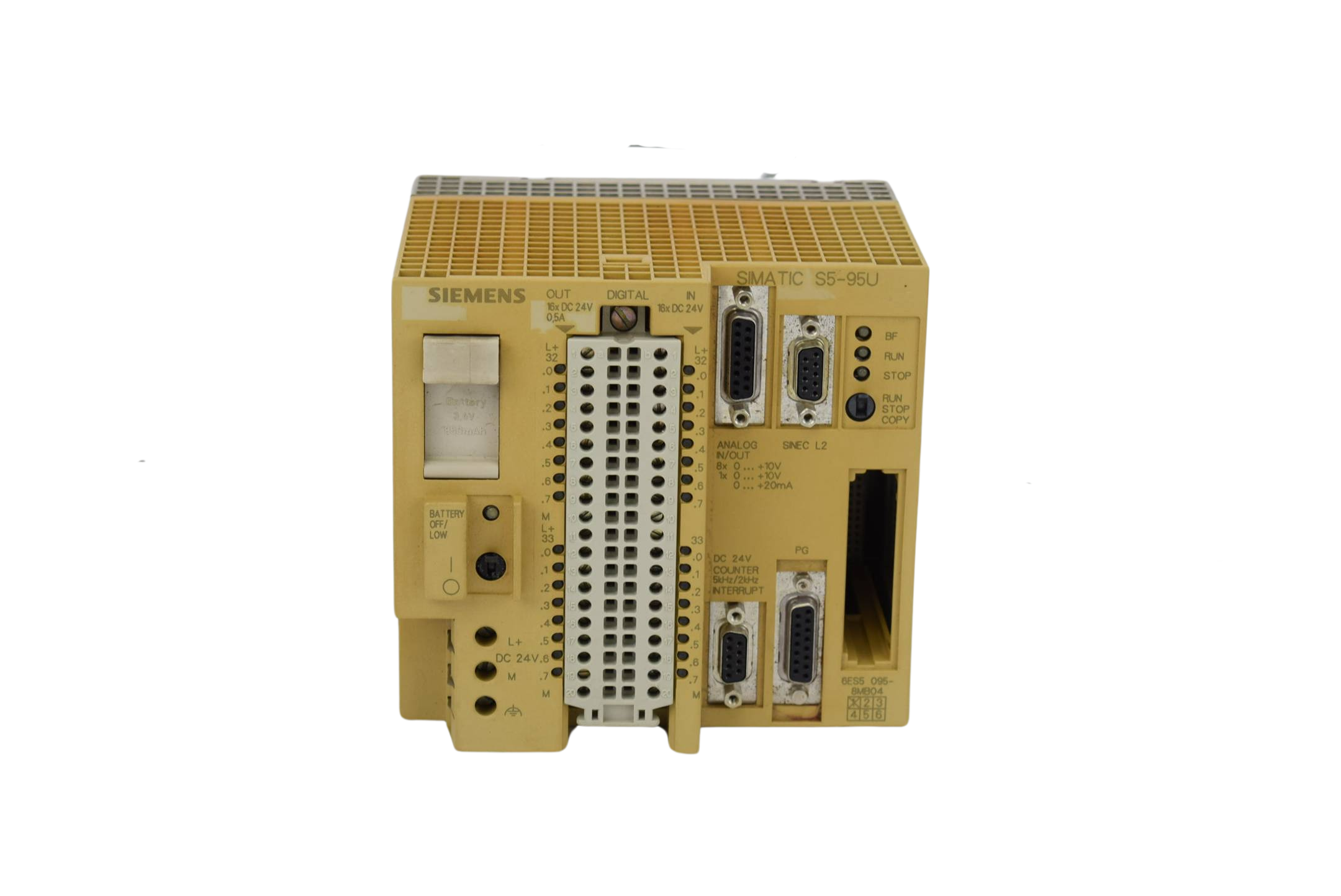 Siemens simatic S5-95U 6ES5 095-8MB04 ( 6ES5095-8MB04 ) E1