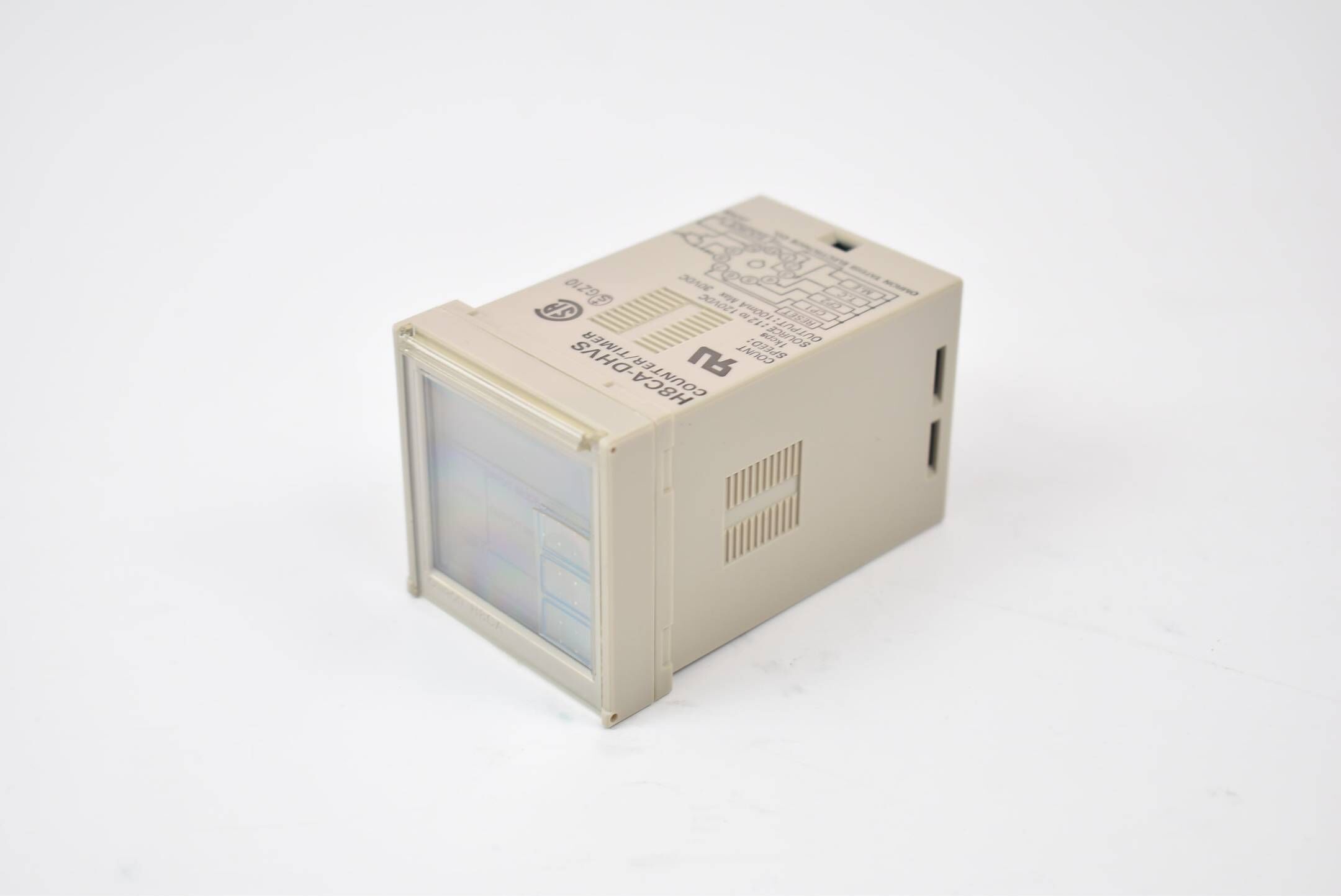 Omron Counter/Timer H8CA-DHVS Count 999999 Time 9999.99s to 99999.9h 12to120VDC