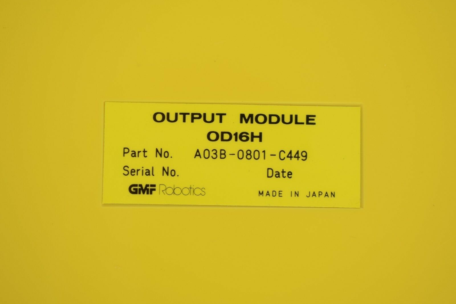 Fanuc GMF Robotics output module OD16H A03B-0801-C449