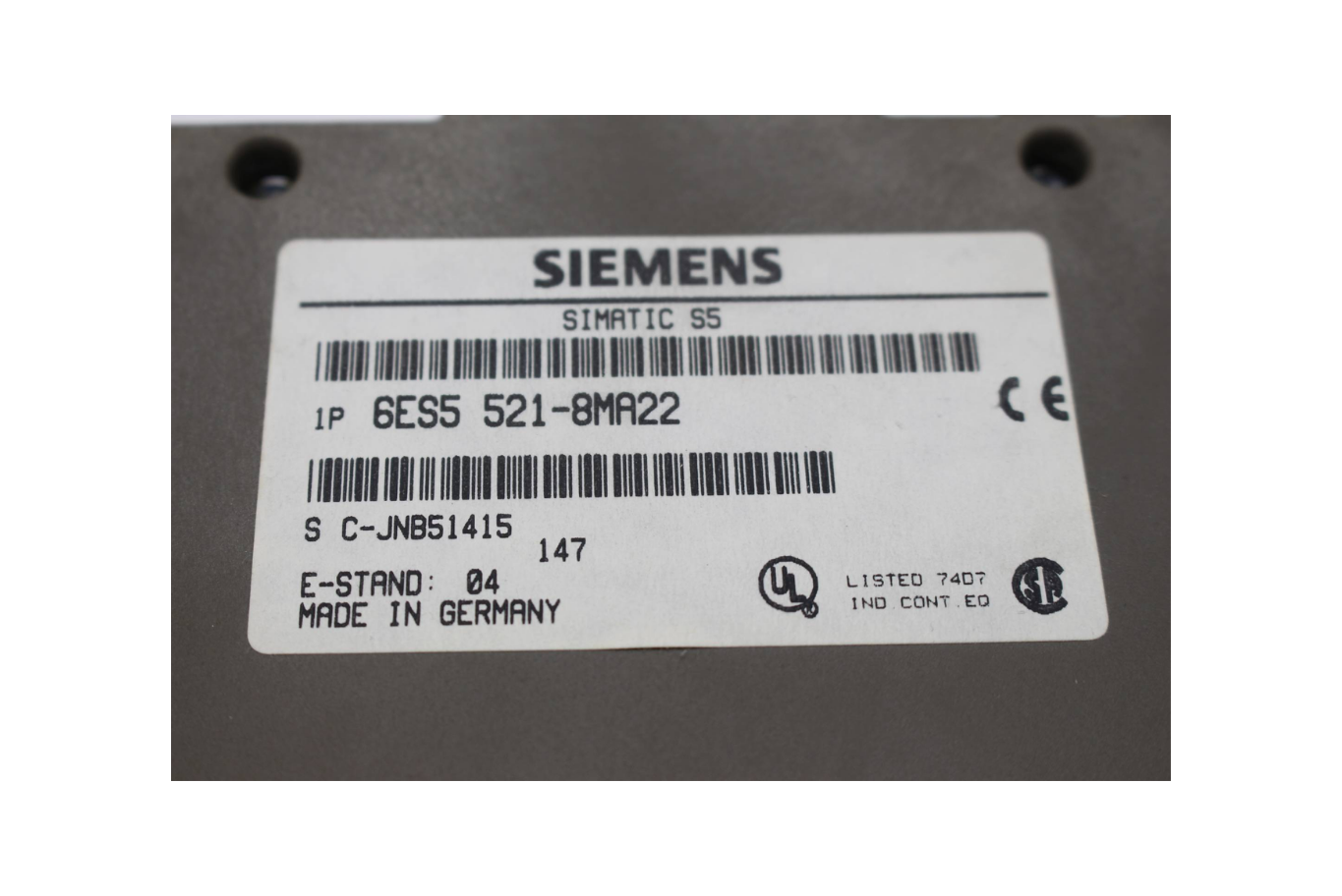 Siemens simatic S5 6ES5 521-8MA22 ( 6ES5521-8MA22 ) E4