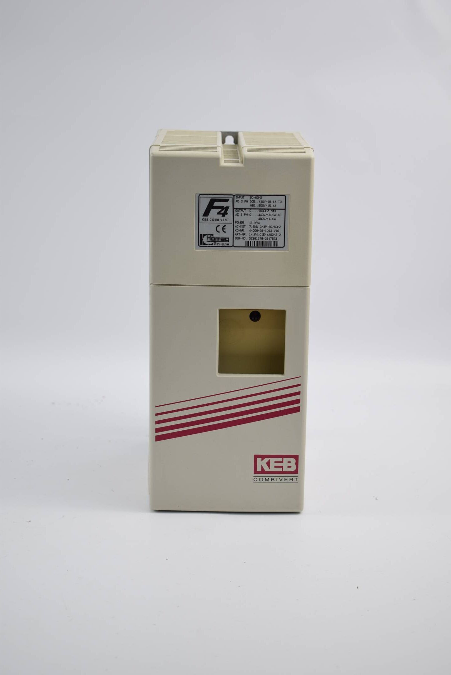 KEB Combivert Inverter 7,5kW 50-60Hz 3Ph 440V/16,5A 11KVA ( 14.F4.C1E-4A02/2.2 )