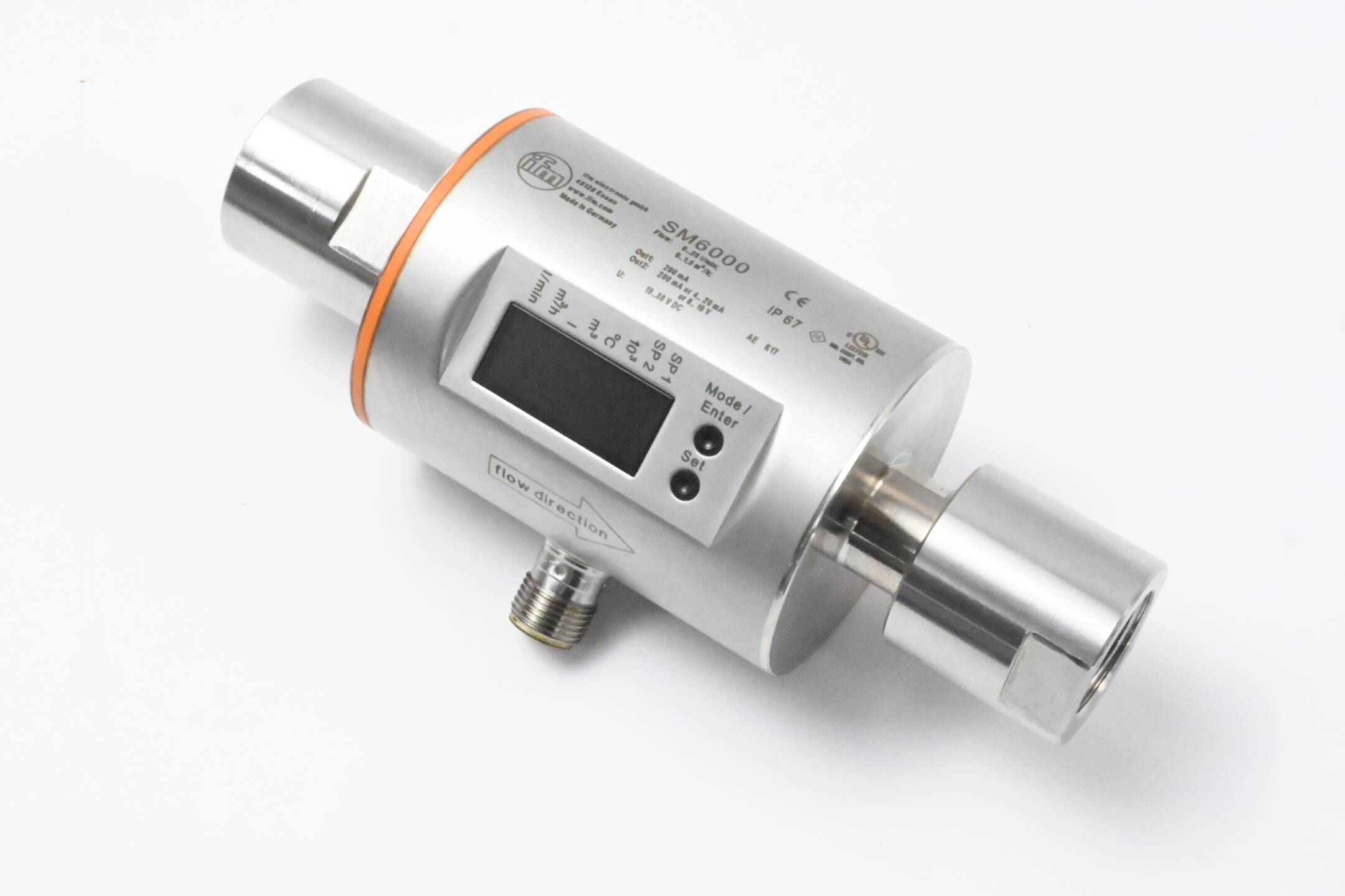 Ifm Magnetisch-induktiver Durchflusssensor SM6000 SMR12GGXFRKG/US-100