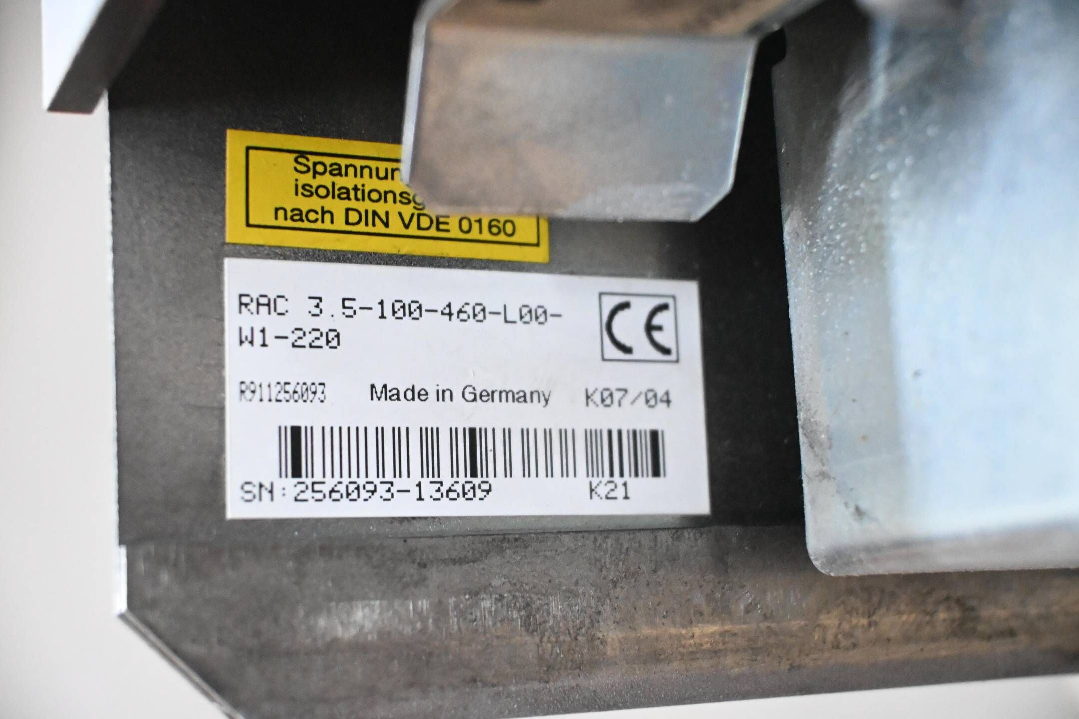 Indramat RAC-Spindelantrieb RAC 3.5-100-460-L00-W1-220 ( R911256093 )
