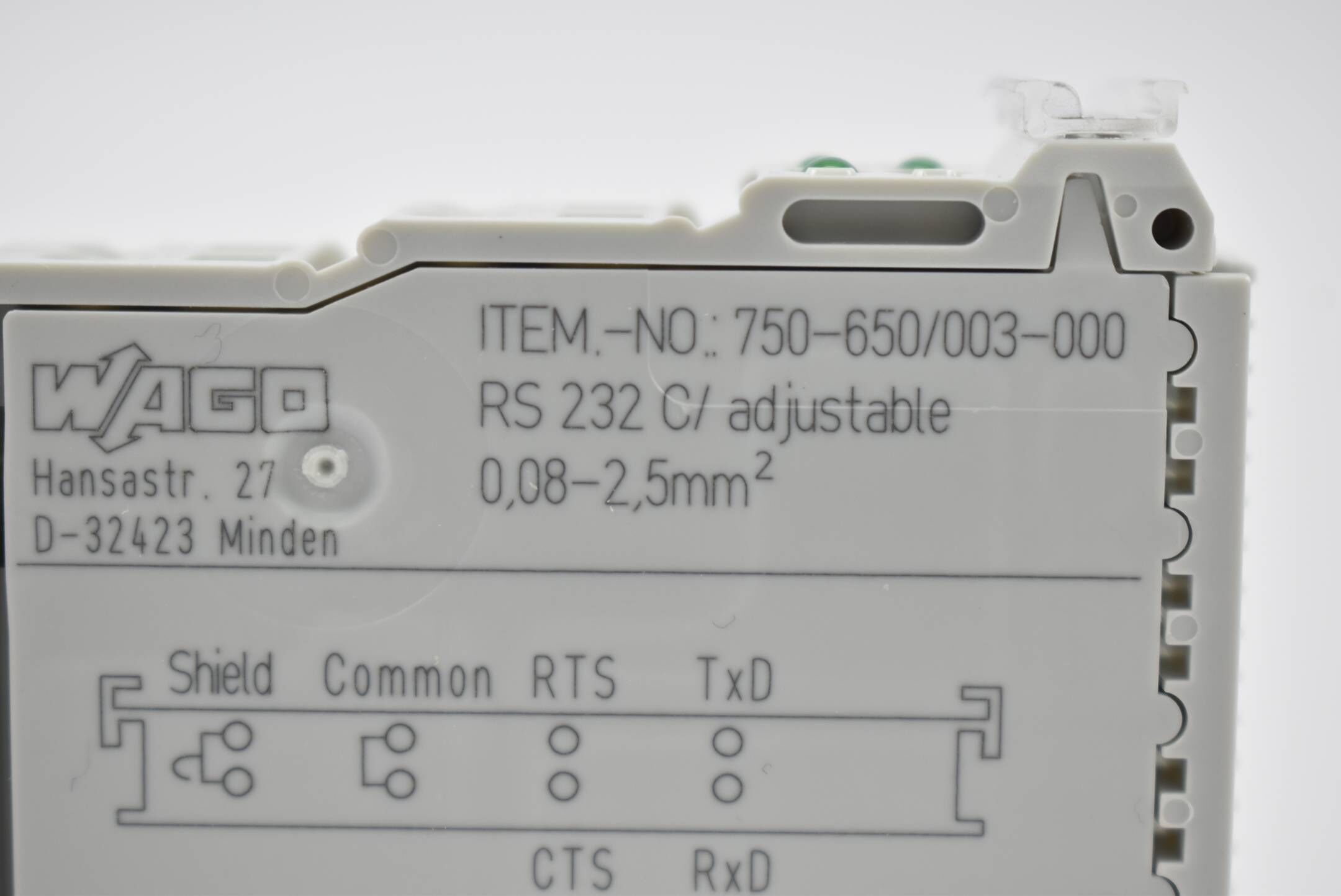 Wago serielle Schnittstelle RS-232 C einstellbar 750-650/003-000