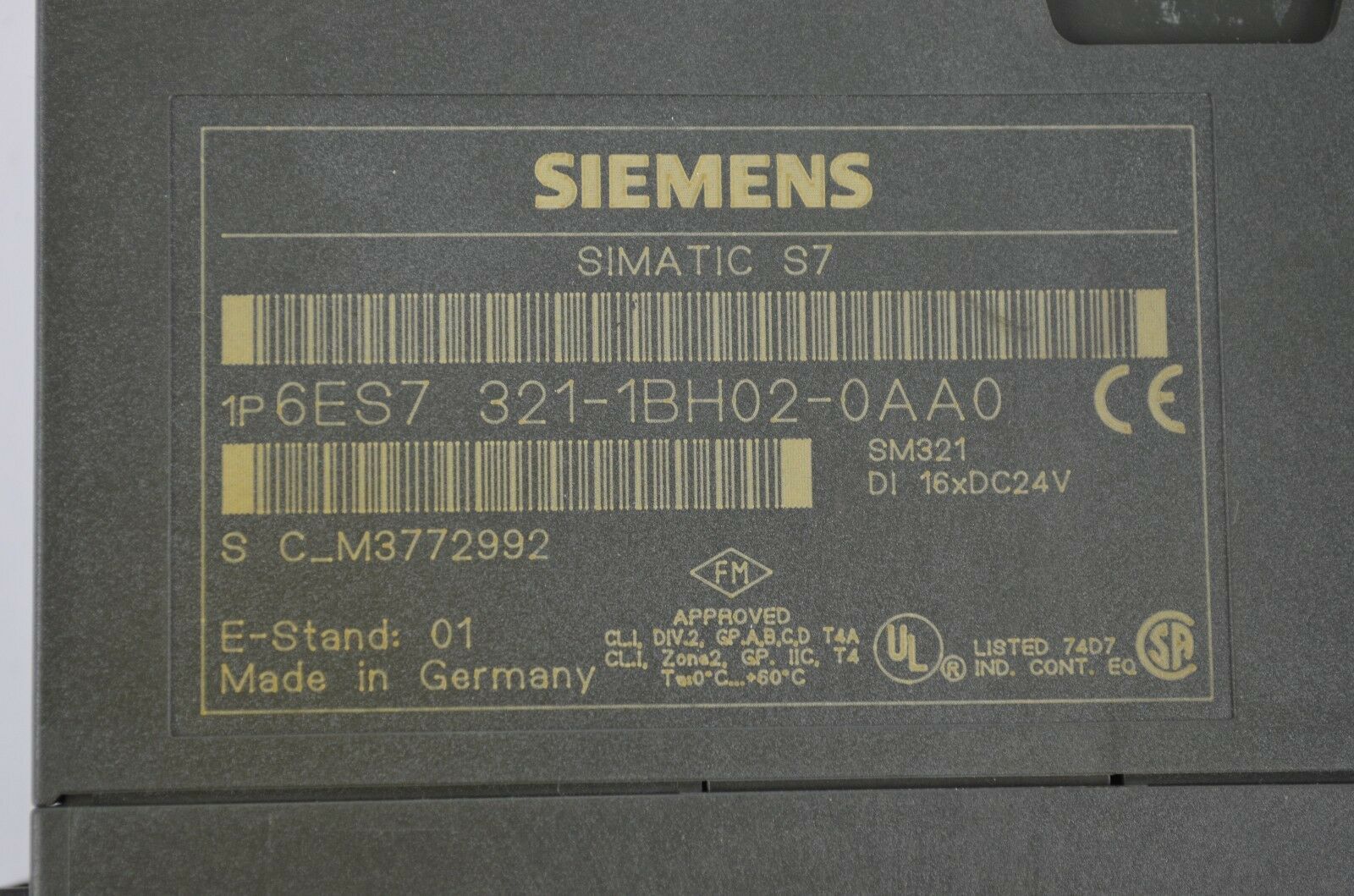 Siemens Simatic S7 6ES7321-1BH02-0AA0 ( 6ES7 321-1BH02-0AA0 )