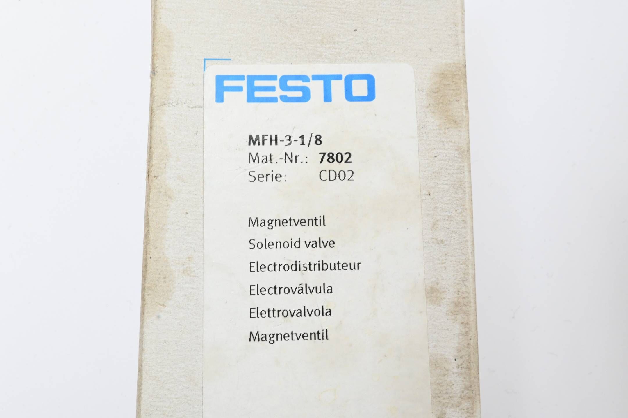 Festo Magnetventil MFH-3-1/8 ( 7802 ) inkl. Festo Magnetspule MSFG-24 ( 4527 )