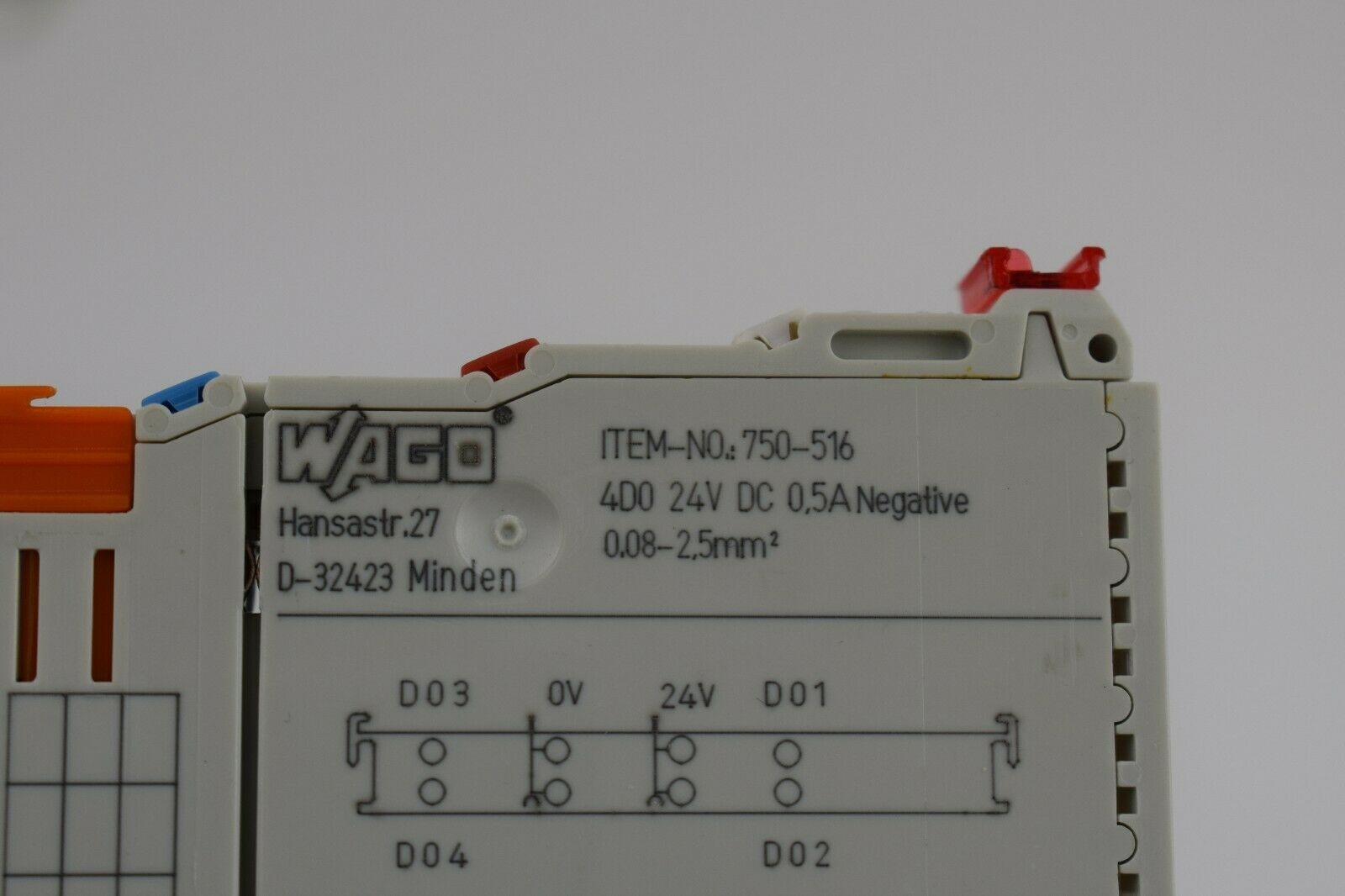 WAGO Digitalausgangsklemme 4-Kanal-Digitalausgang 750-516