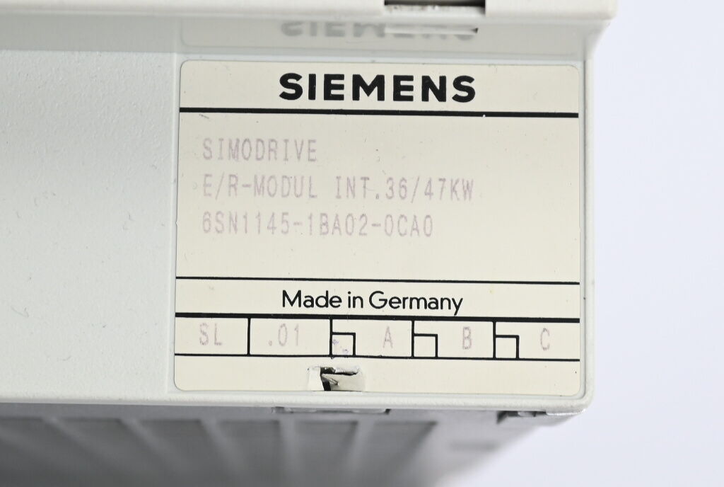 GENERALÜBERHOLT Siemens E/R-Modul 6SN1145-1BA02-0CA0 ( 6SN1 145-1BA02-0CA0 ) V.A