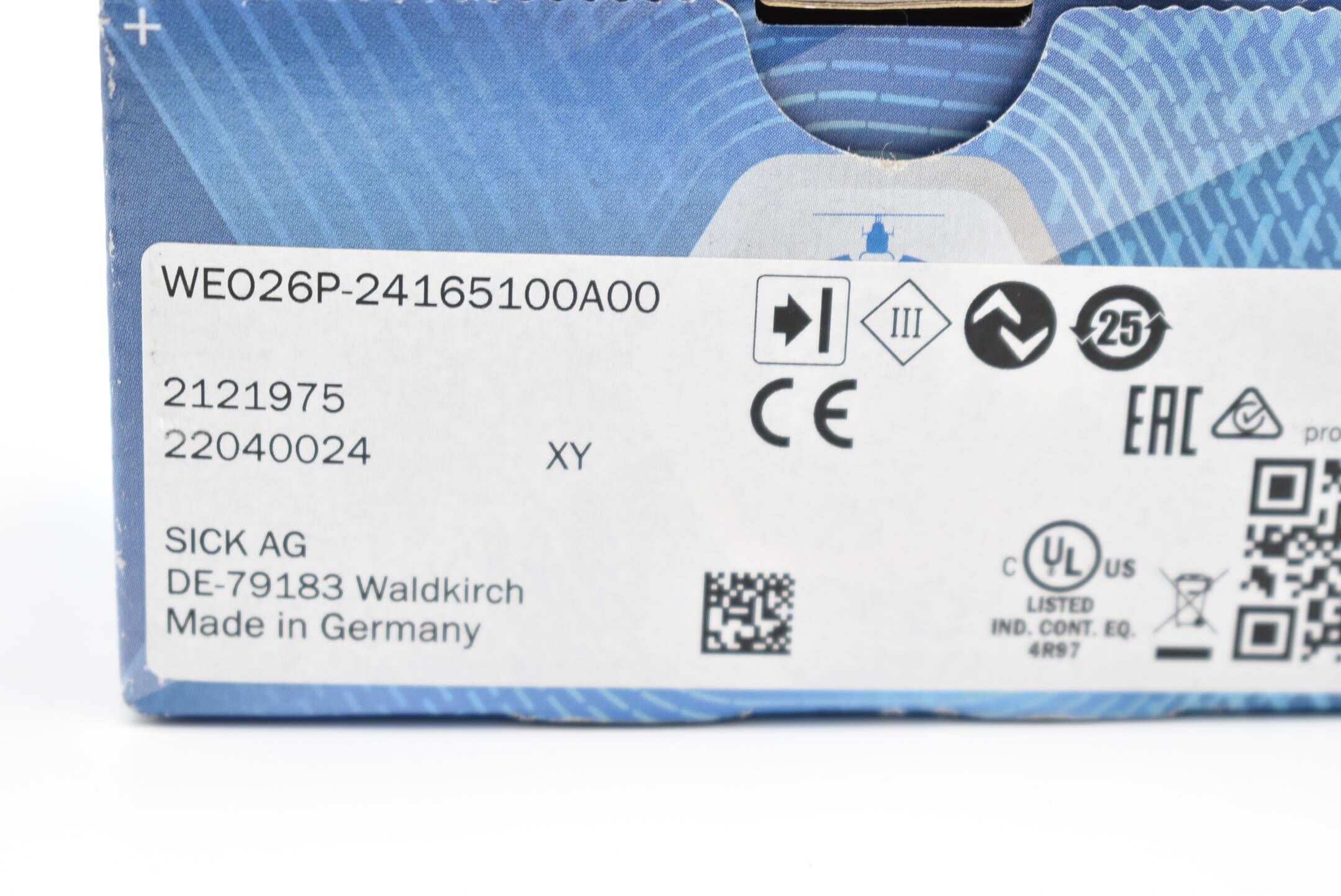 SICK Empfänger WE026P-24165100A00 ( WEO26P-24165100A00 ) ( WSE26P-24165100A00 )