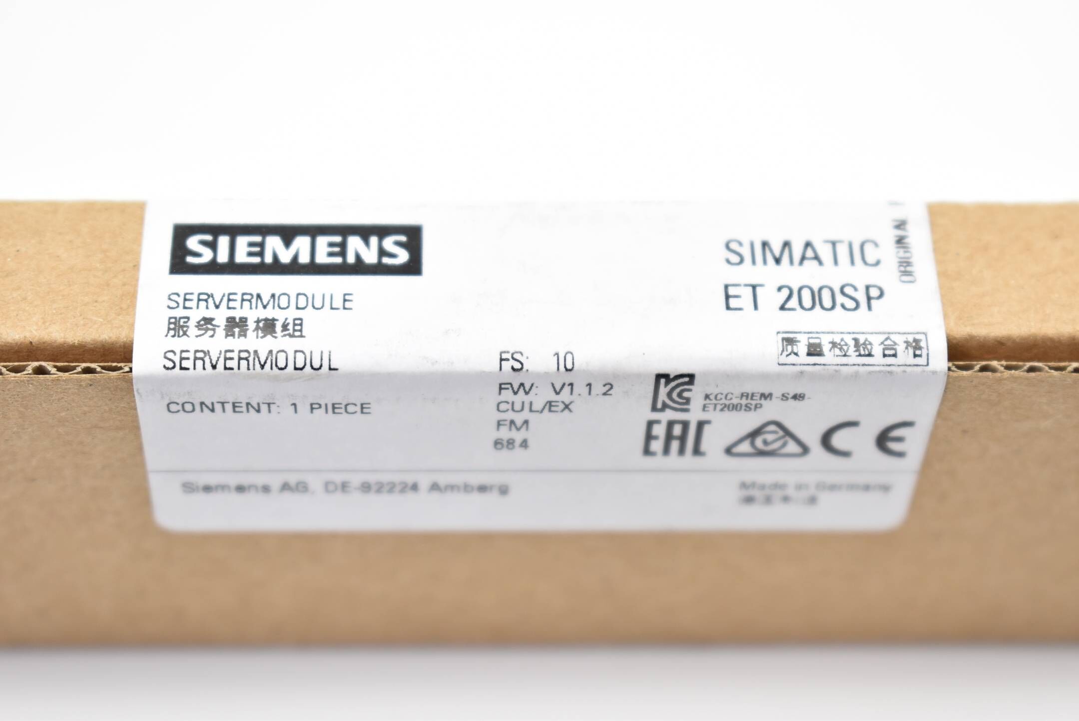 Siemens simatic S7 ET 200SP 6ES7 193-6PA00-0AA0 ( 6ES7193-6PA00-0AA0 ) E.10