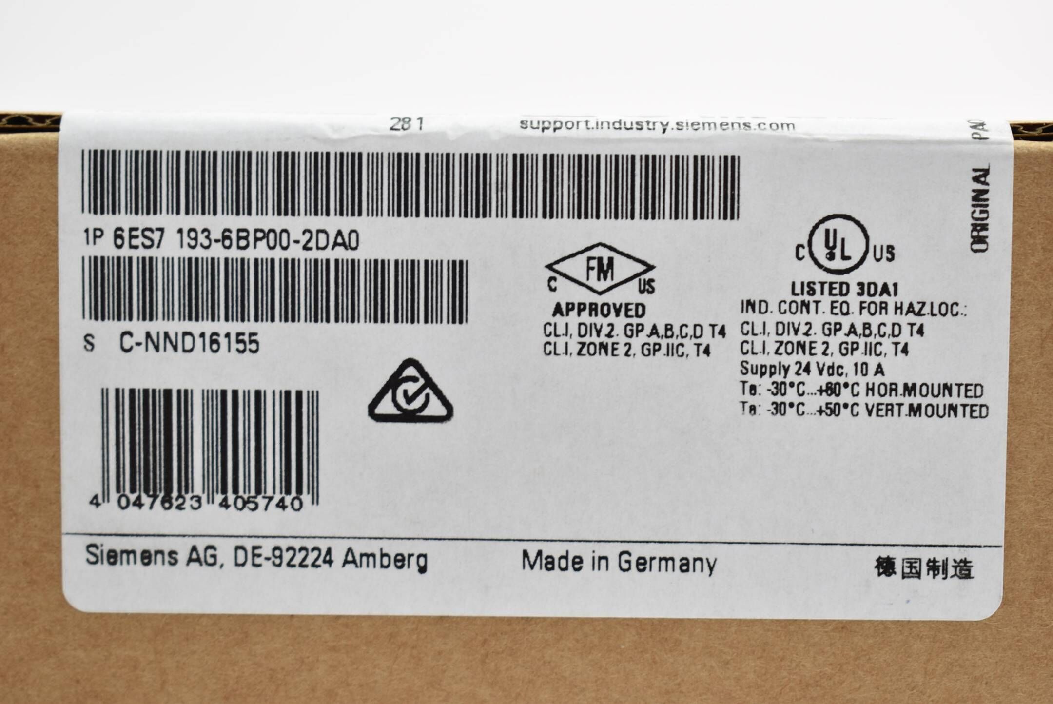 Siemens simatic ET 200SP 10er 6ES7 193-6BP00-2DA0 ( 6ES7193-6BP00-2DA0 ) E11