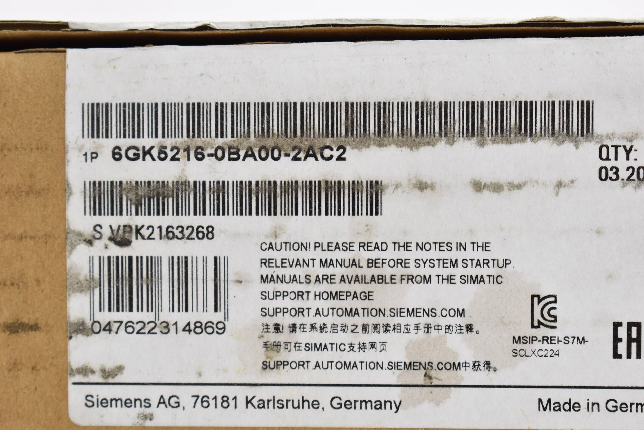 Siemens scalance XC216 6GK5 216-0BA00-2AC2 ( 6GK5216-0BA00-2AC2 ) E1