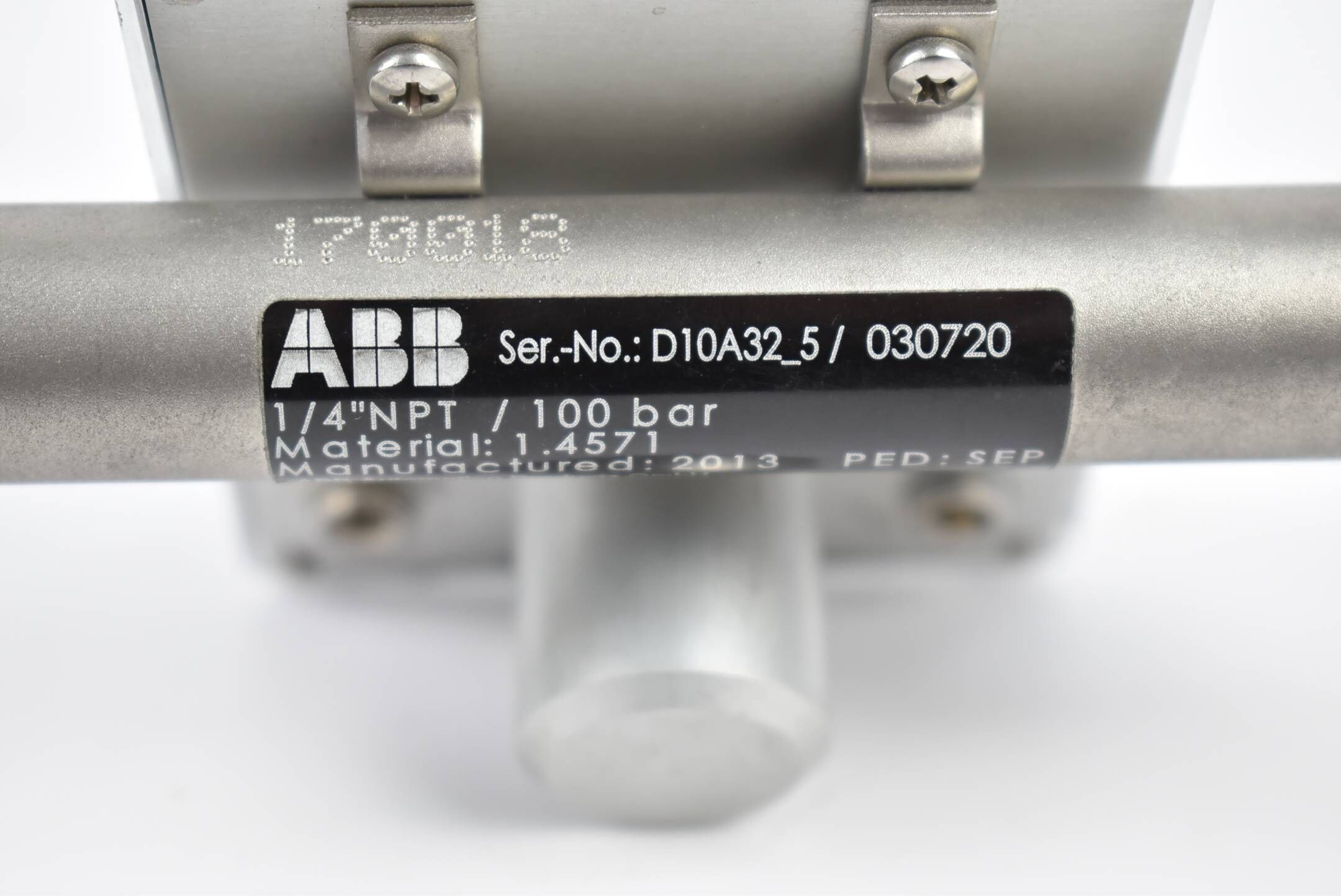 ABB Durchflussmesser 250.000mbar 20°C 242151460/X001  /030720 ( D10A32_5  )