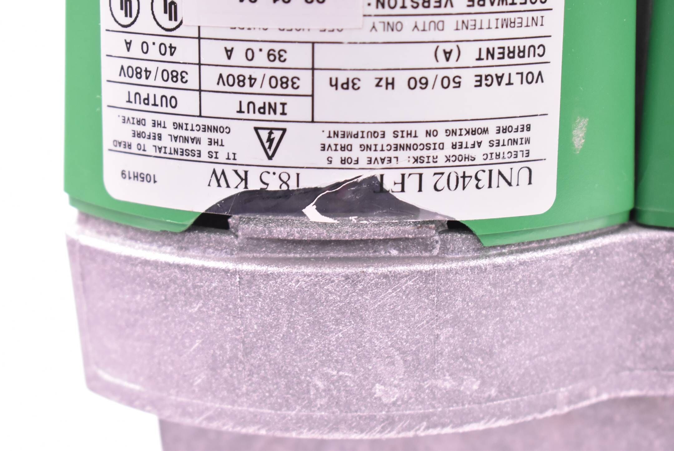 Control Techniques Unidrive 18,5KW 50/60Hz 3Ph 380/480V 40A UNI3402 LFT