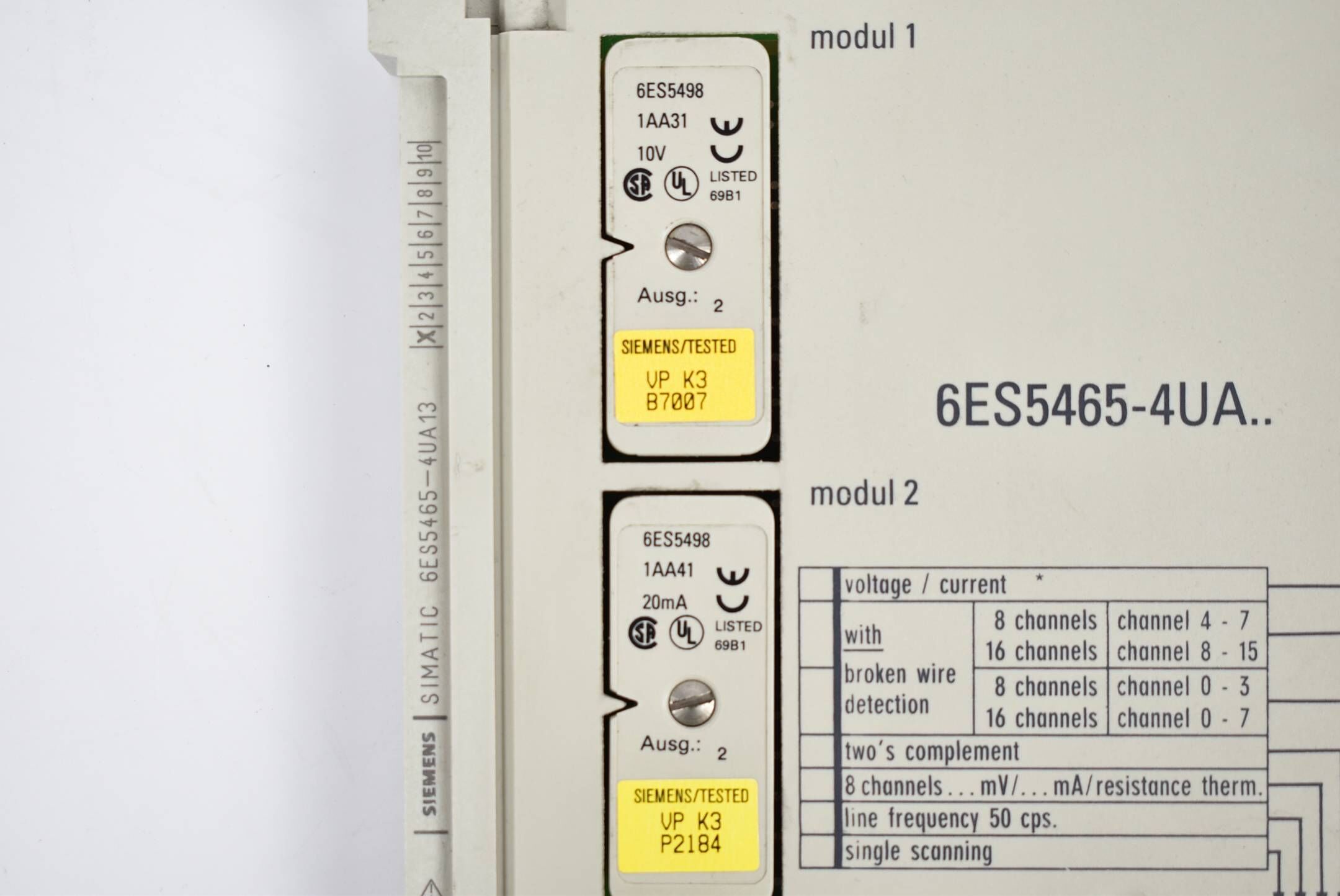 Siemens Simatic S5 Analogeingabe 465 6ES5465-4UA13 ( 6ES5 465-4UA13 )
