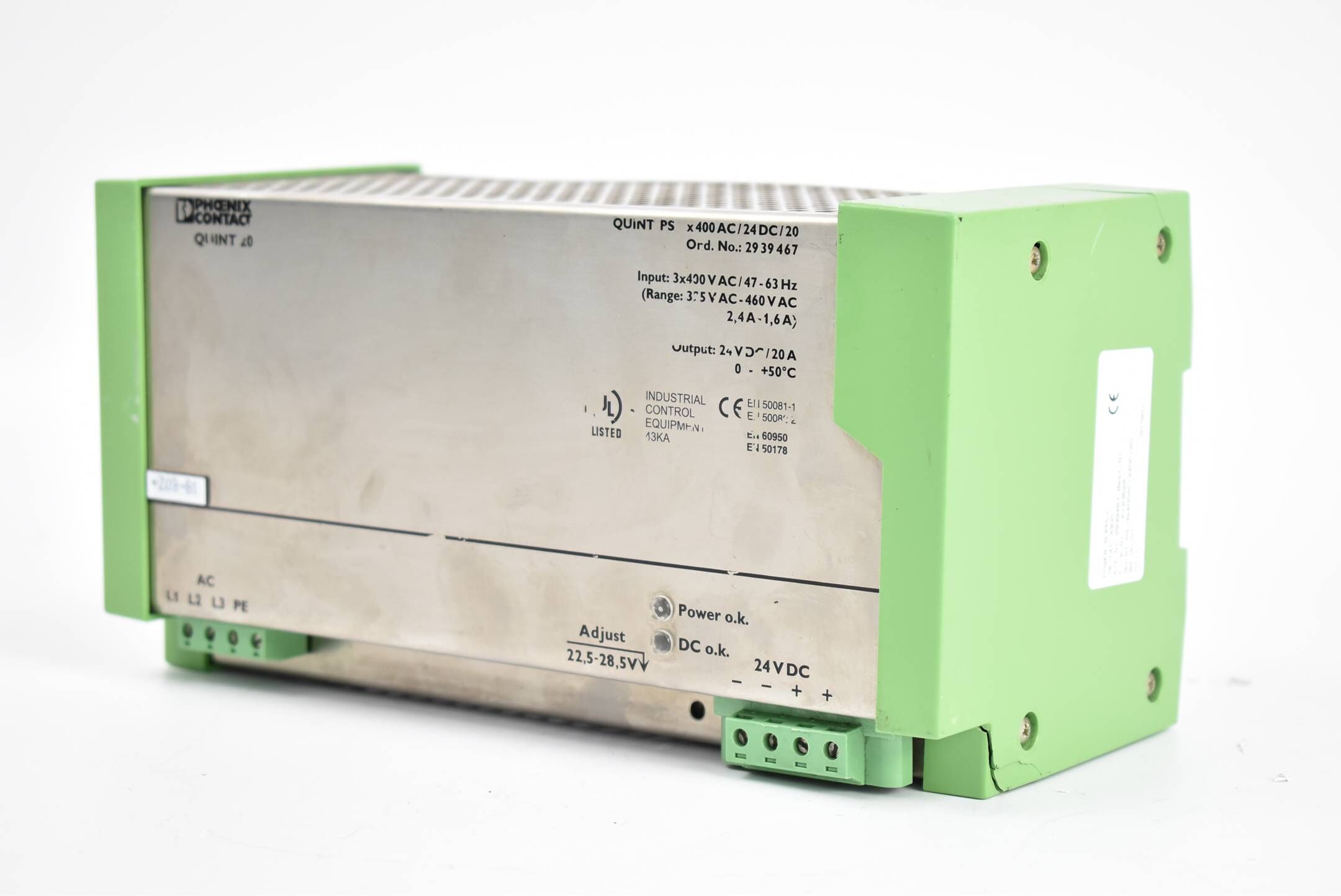 Phoenix Power Supply Quint-PS-3x400AC/24DC/20 ( 2939467 )
