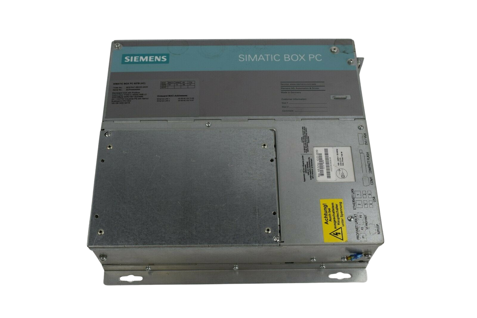 Siemens simatic BOX PC 627B  6ES7 647-6BH30-0AX0 ( 6ES7647-0BH30-0AX0 )