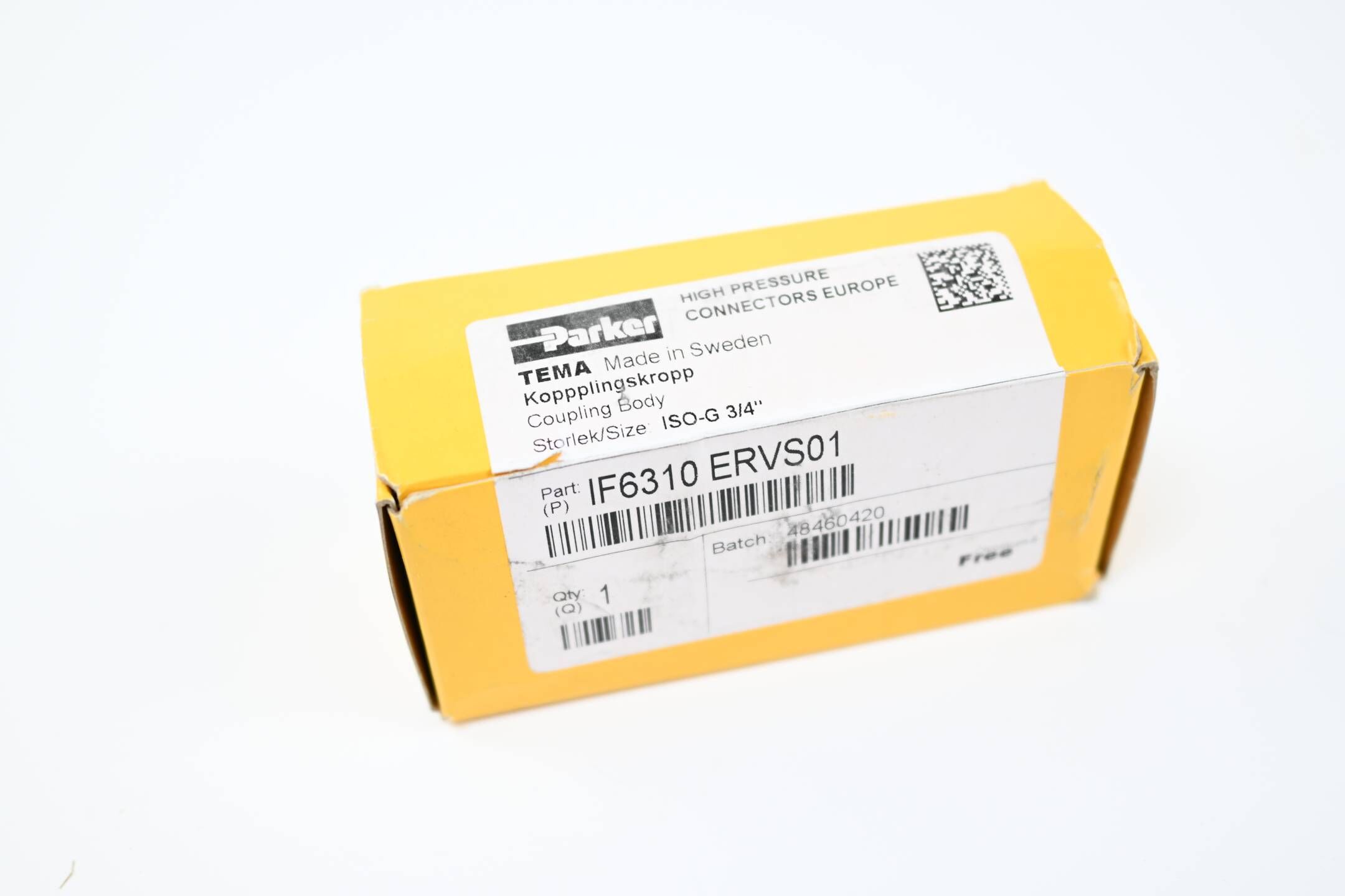 Parker Kupplungskörper IF6310 ERVS01 Gr: ISO-G 3/4"