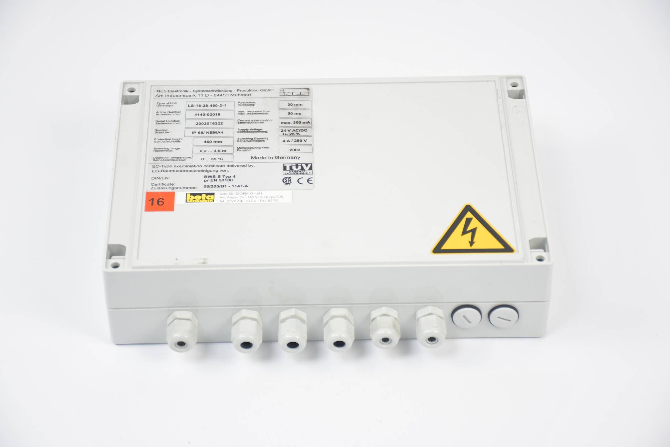 Ines Elektronik BWS-S Typ 4 LS-16-28-460-2-1 ( 4140-02018 )
