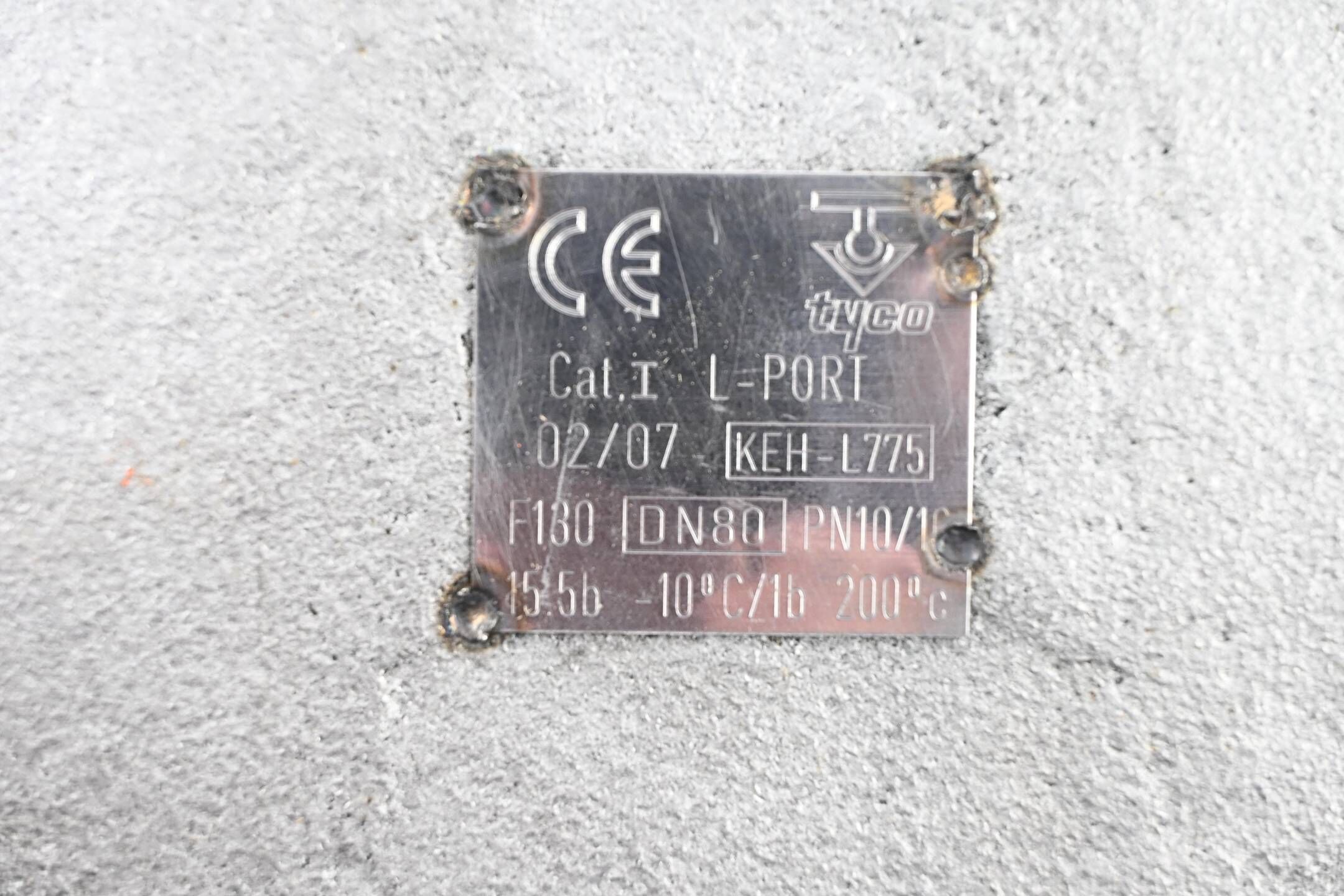 TYCO  3-Wege-Kugelhahn L-Port PN10/16 ( DN80 ) KEH-L775