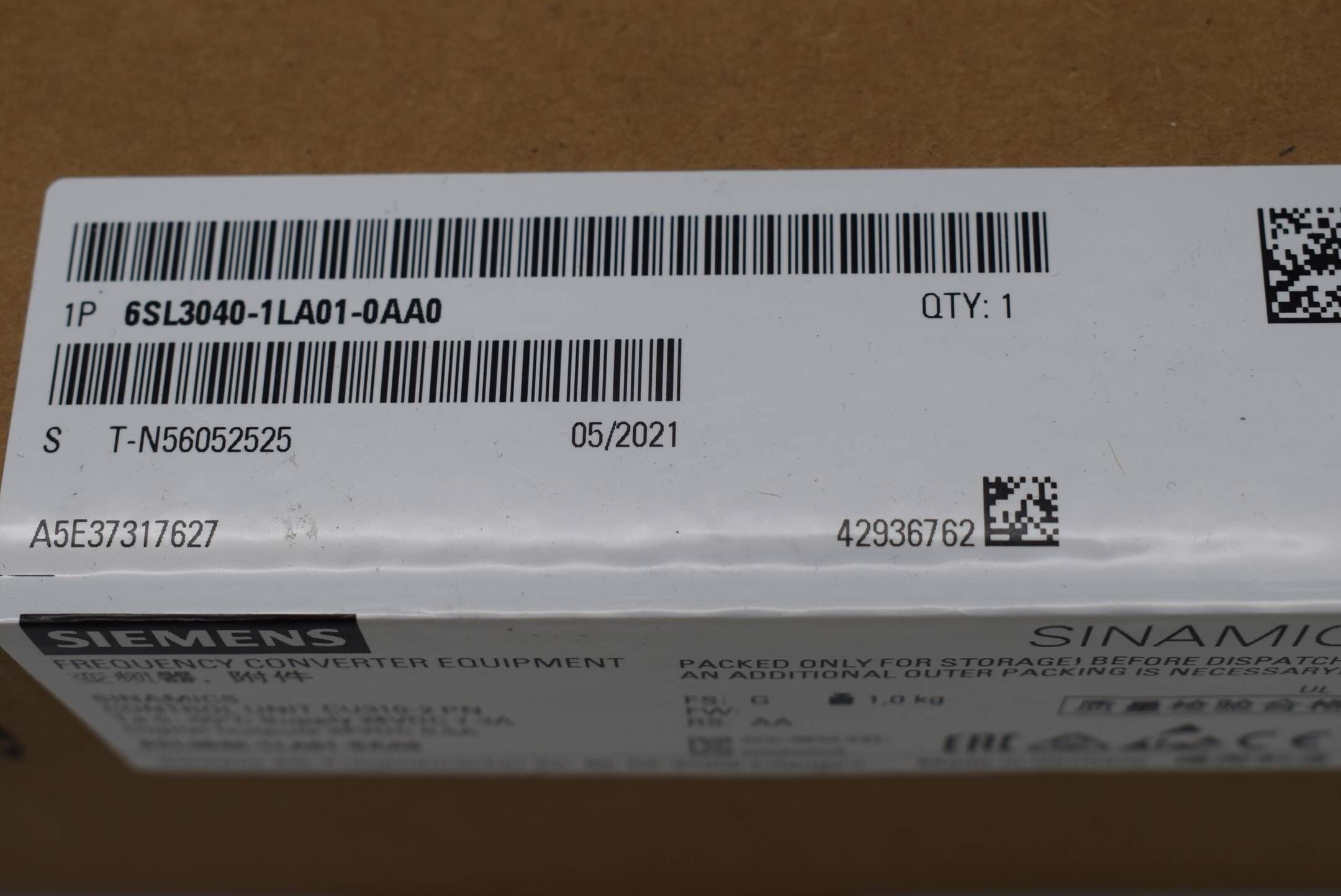 Siemens Sinamics S120 CU310-2 PN 6SL3040-1LA01-0AA0 ( 6SL3 040-1LA01-0AA0 )