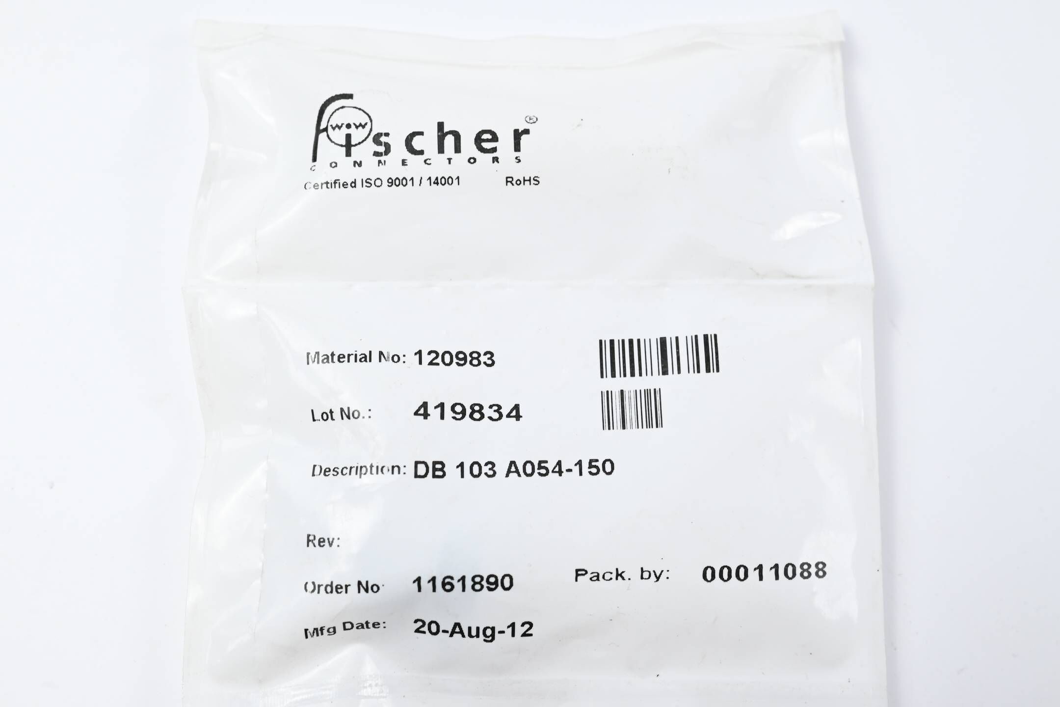 Fischer Connectors Steckverbinder DB 103 A054-150 ( 120983 / 1161890 )
