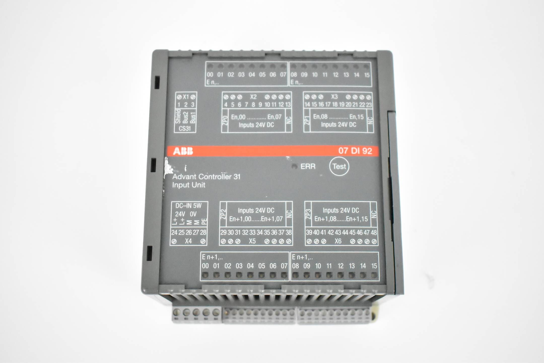 ABB Advant Controller 31 Input Unit 07 DI 92 GJR5252400R0101 ( 07DI92E )