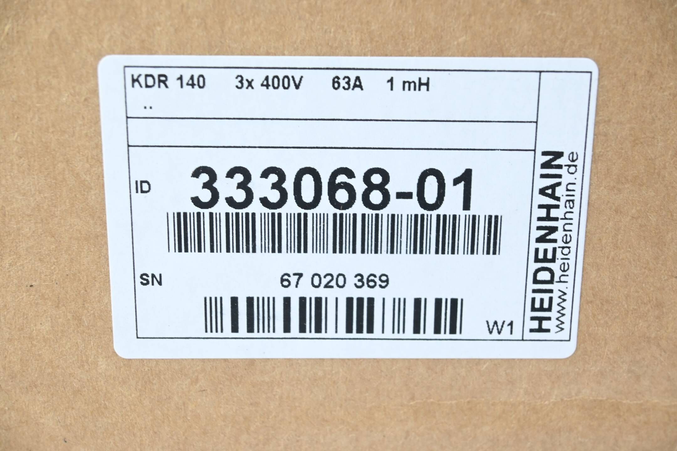 Heidenhain Kommutierungsdrossel KDR 140 ( 333068-01 ) Ver. W1