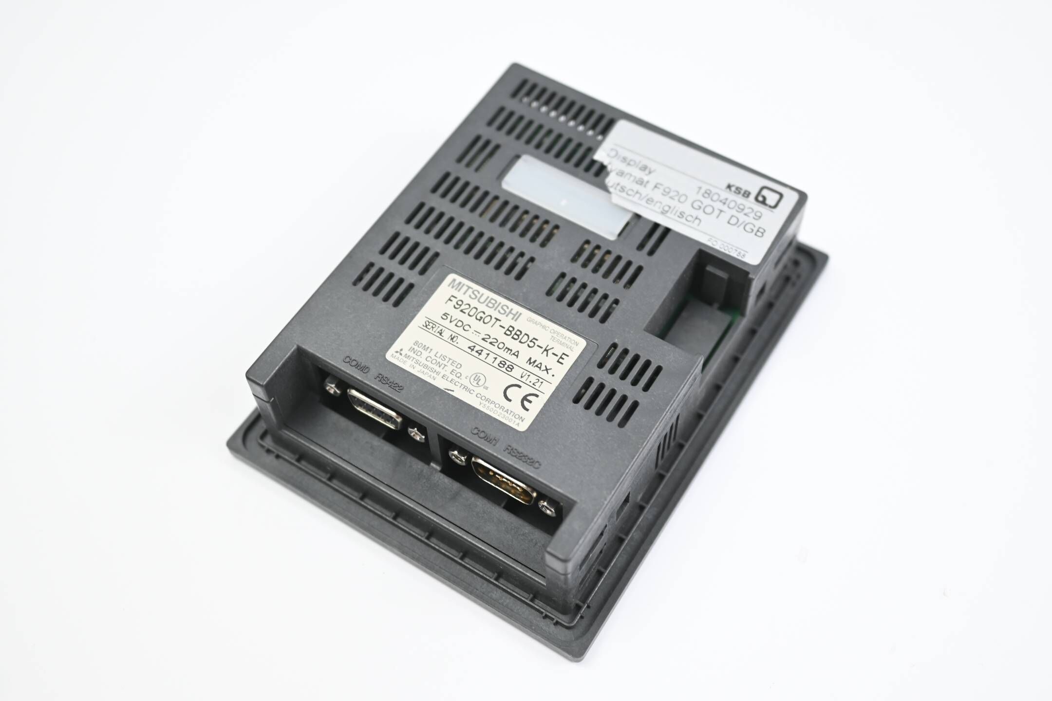 Mitsubishi Textanzeige PLC Modul F920GOT-BBD5-K-E