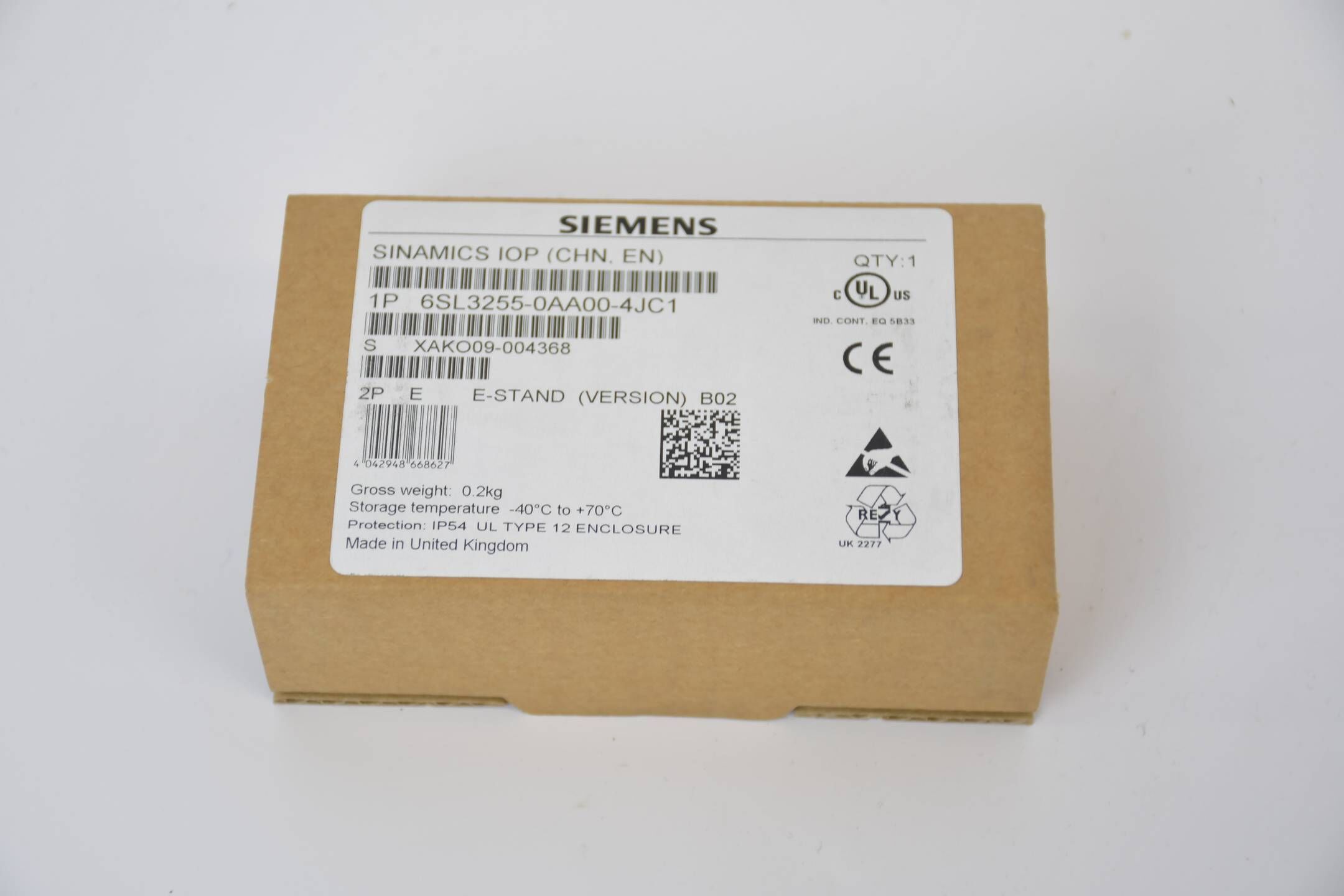 Siemens sinamics IOP 6SL3255-0AA00-4JC1 ( 6SL3 255-0AA00-4JC1 )