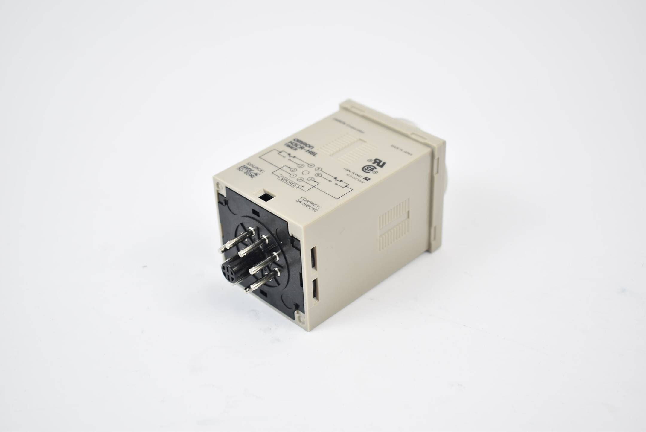 Omron Timer Power off Delay H3CR-H 8L 24VDC/AC Time Range M 0.6 / 1.2 / 6 / 12 m