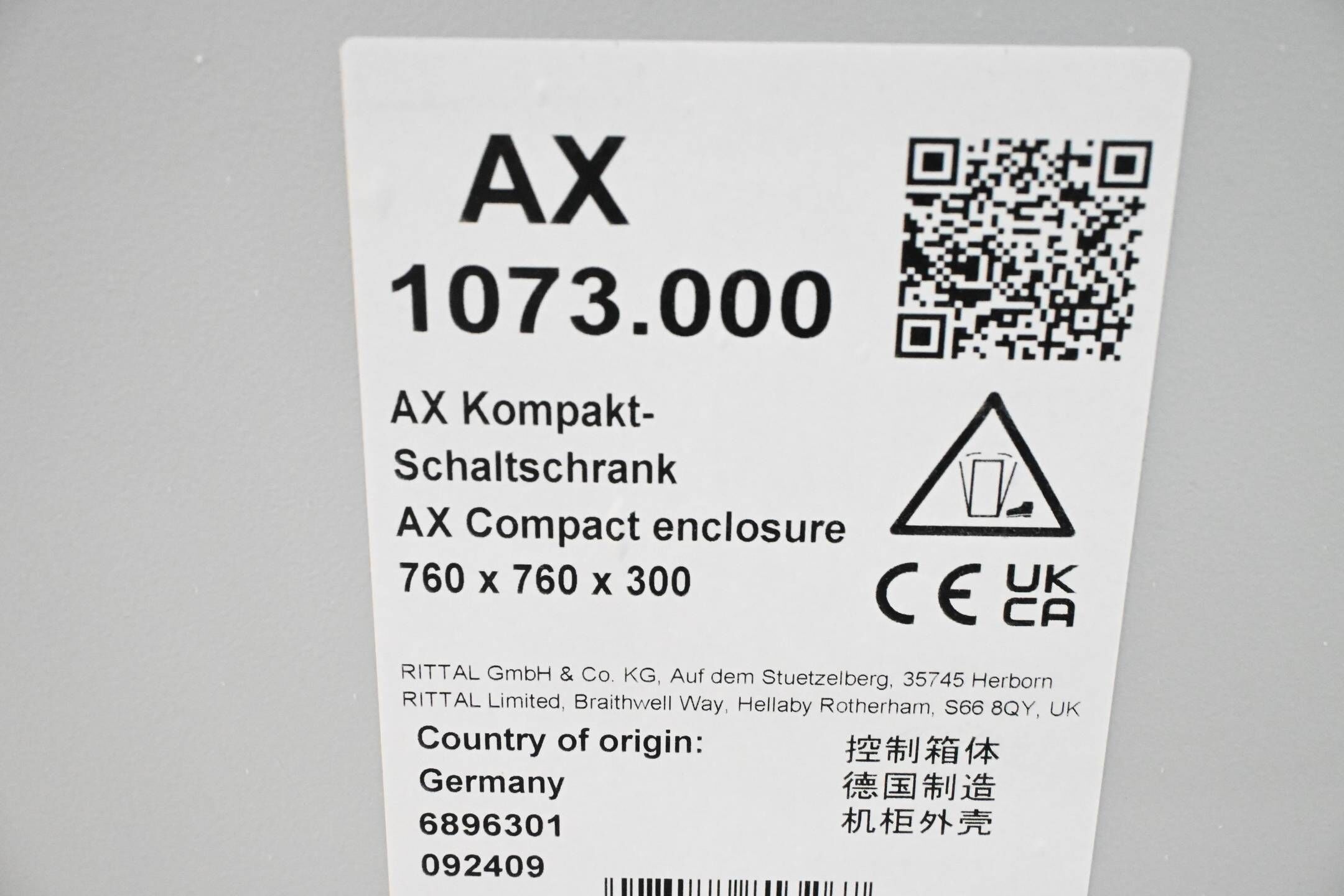 Rittal Kompakt-Wandschaltschrank AX 1073.000 ( AX1073000 )