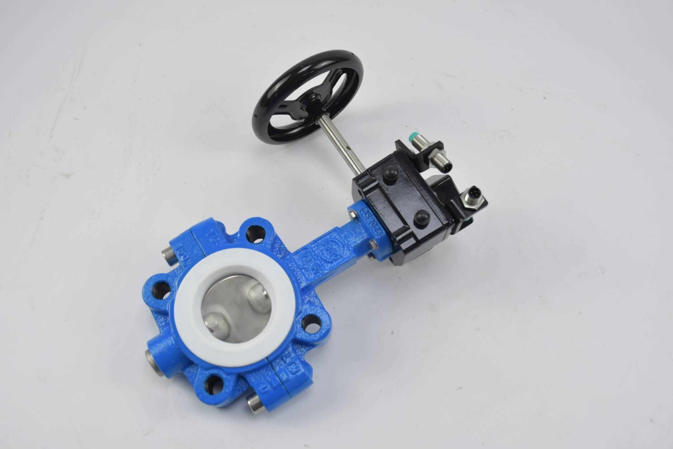 Ebro Armaturen PFTE Anflanschklappe T 214-A DN50 inkl. Handgetriebe 232-05 / 4520244